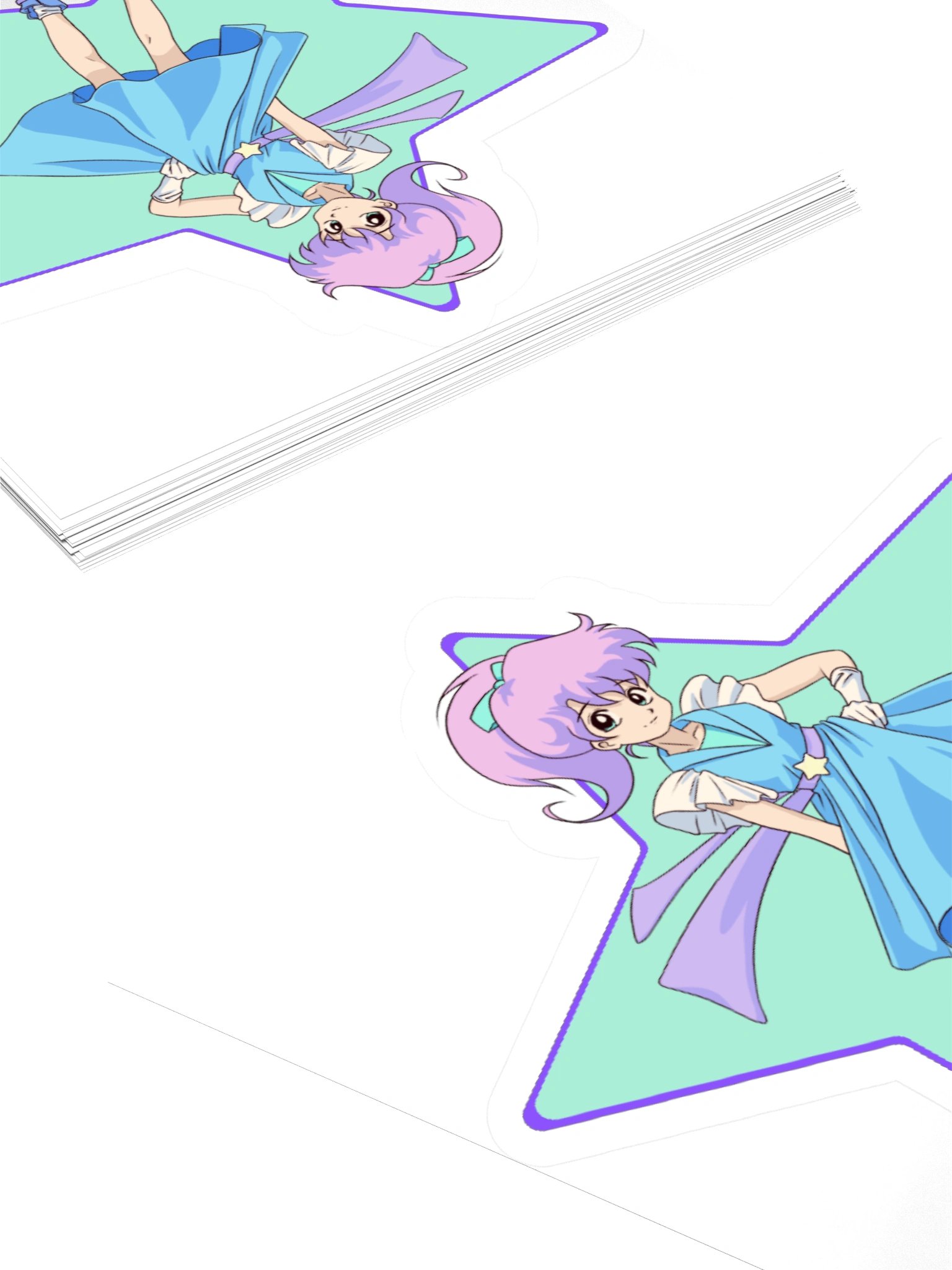 Anime Star Girl Kiss Cut Sticker product image (10)