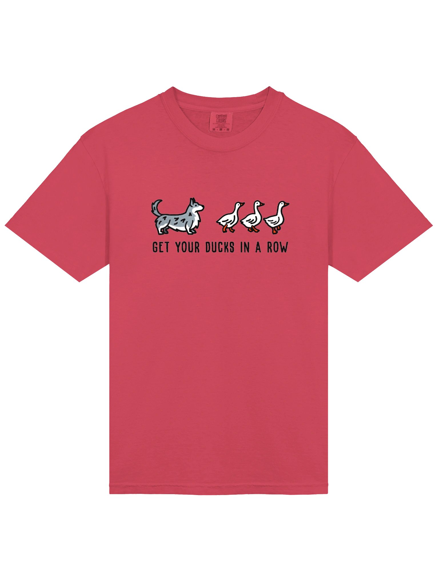 Get Your Ducks in a Row T-Shirt(Embroidered) of a Cardigan Welsh Corgi(Blue Merle) product image (6)