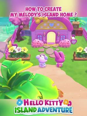 How to build My Melody's home in Hello Kitty Island Adventure   My Melody's island home is really adorable! I mean have you seen the little ears?!   #hellokittyislandadventure #hkia #welcomehome