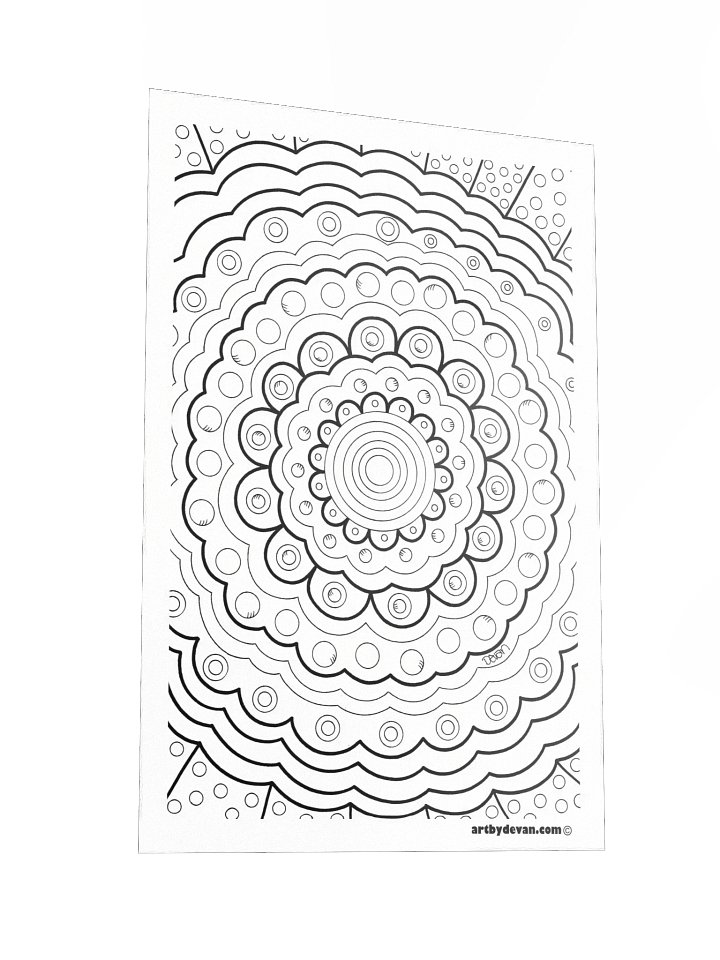 Color Your Own Art: Bubble Mandala product image (2)