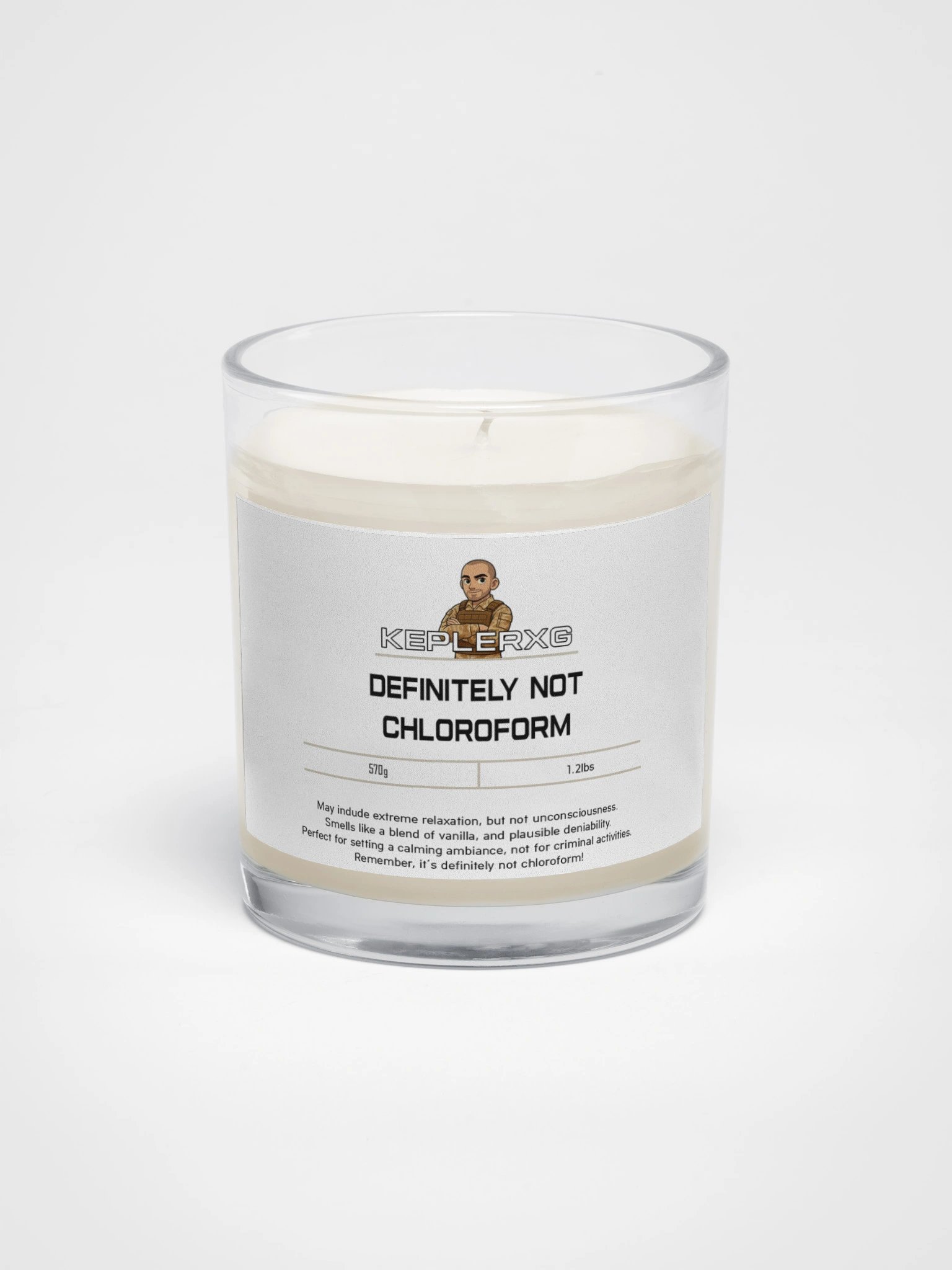 Definitely Not Chloroform Soy Wax Candle product image (1)