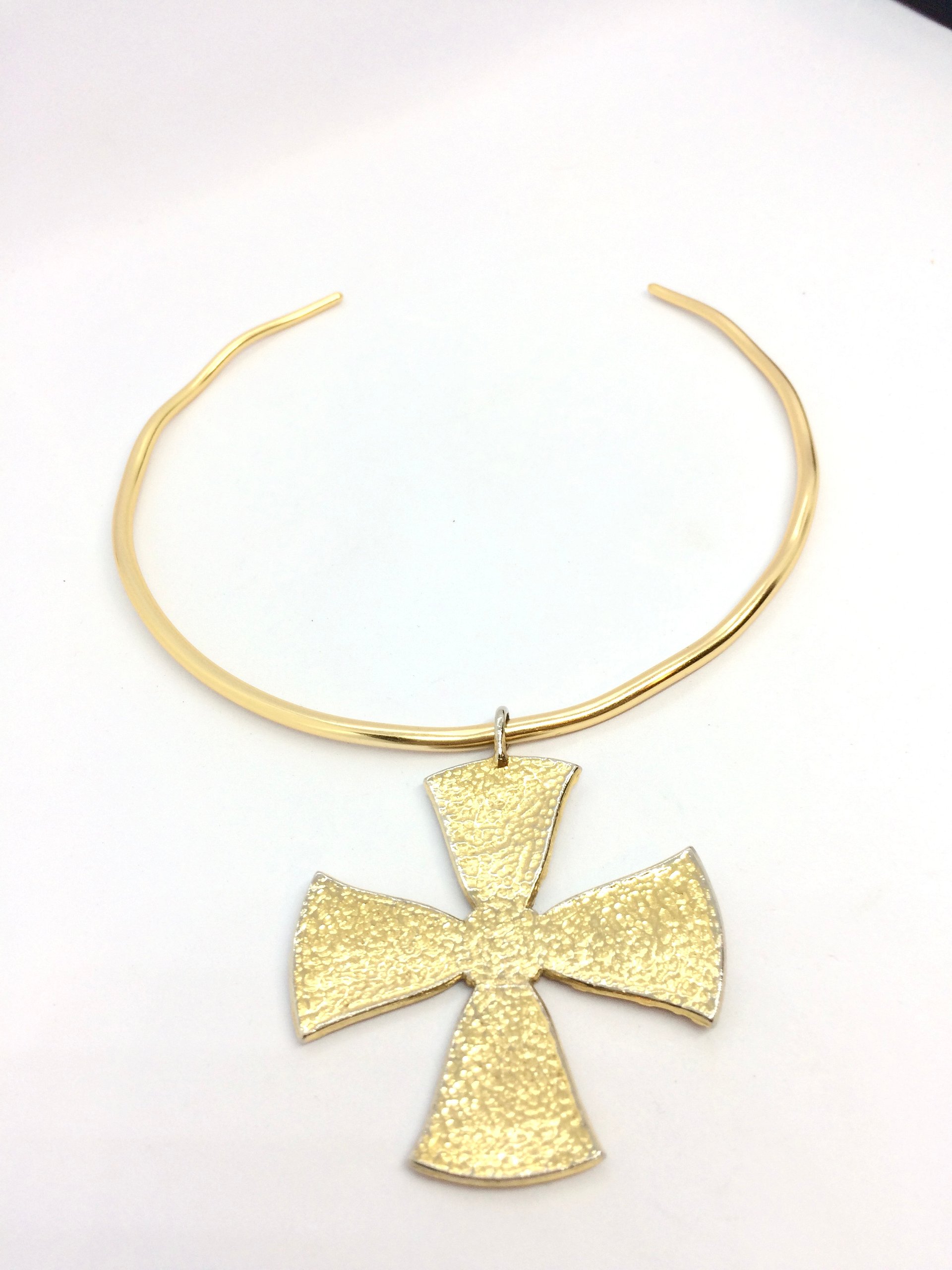 Midnight Cross Torque Necklace product image (6)