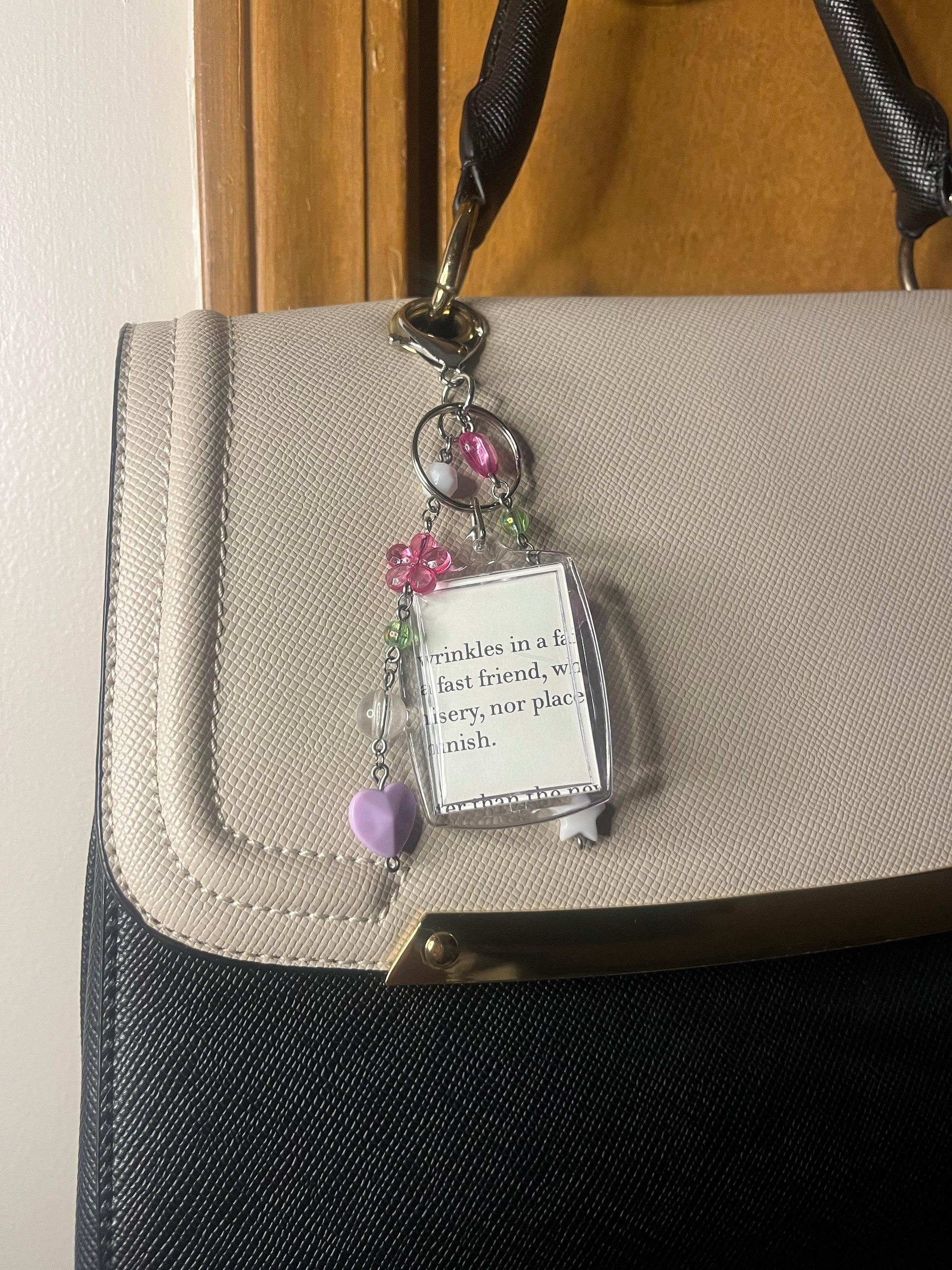 Pink Flowers Deluxe Bag Charm product image (4)