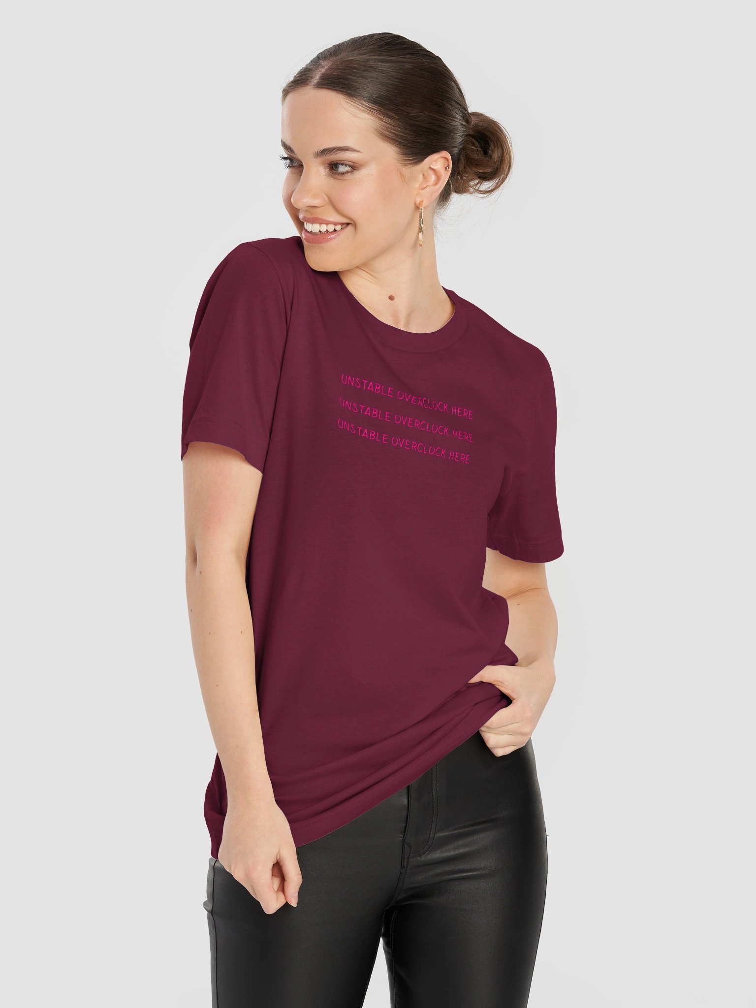 Unstable OverClock Here. Meme T Shirt product image (11)