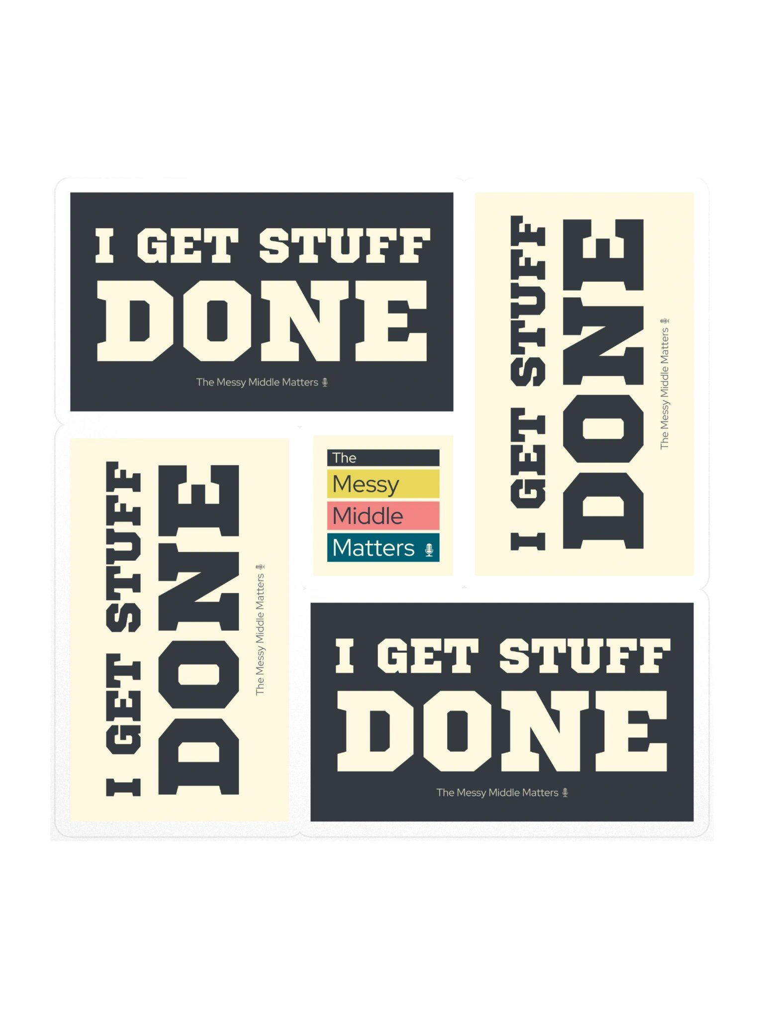 I Get Stuff Done — Sticker Sheet product image (1)
