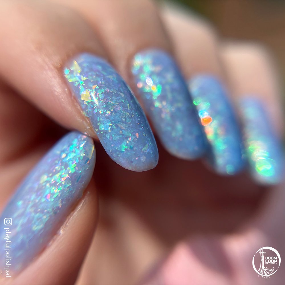 THIS FUTURE THEY FEAR - Luminous Blue Jelly Flakie Nail Polish product image (6)
