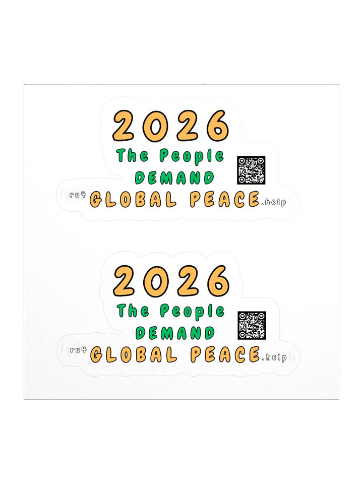 2026 Global Peace twin set Stickers product image (1)