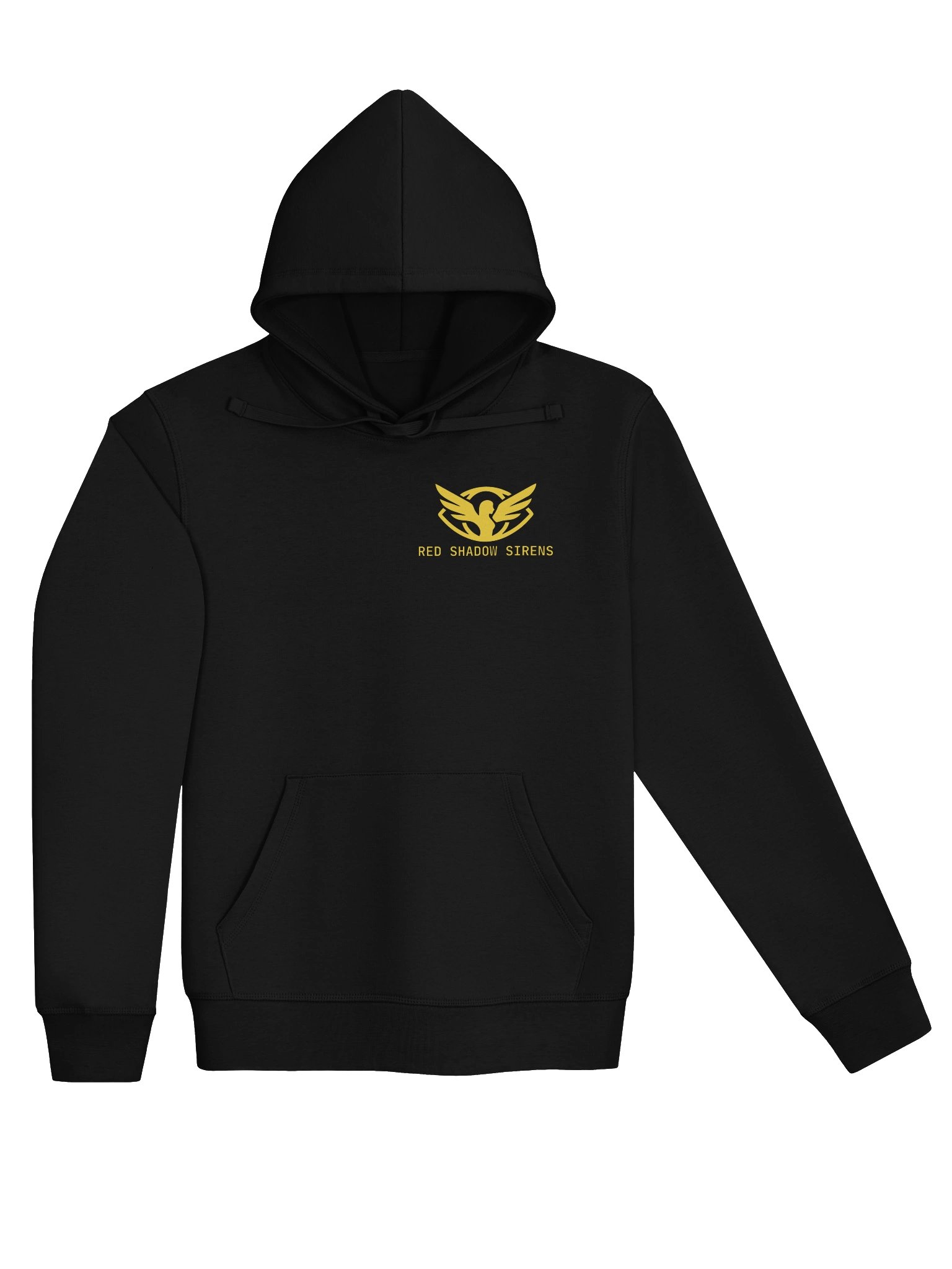 Unisex organic hoodie (agency logo, gold) product image (3)