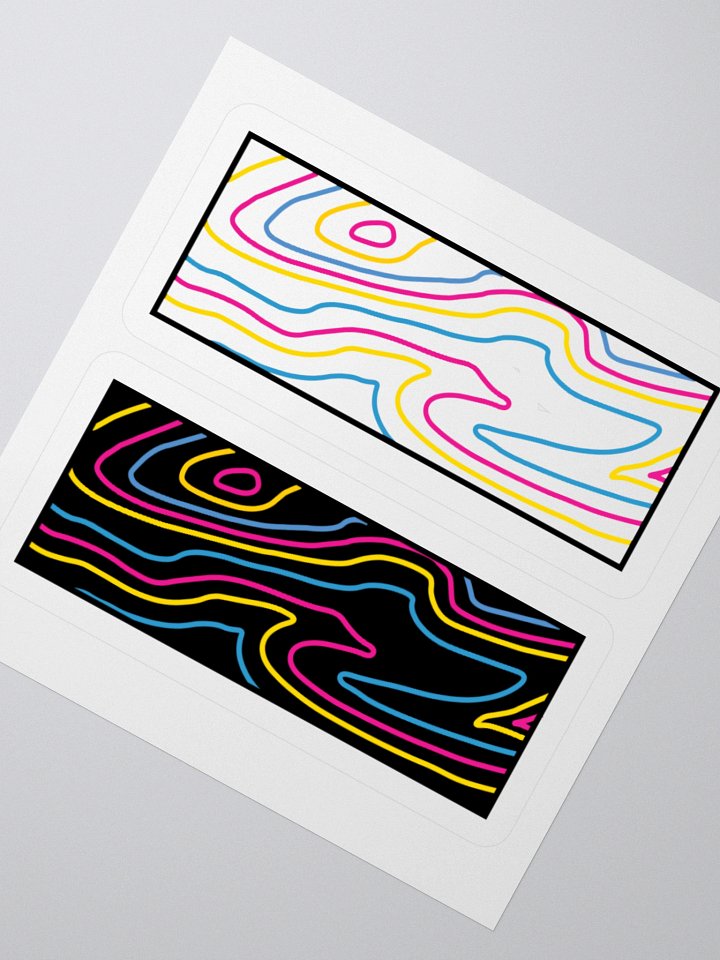 Topographic Pride- Pan stickers product image (2)
