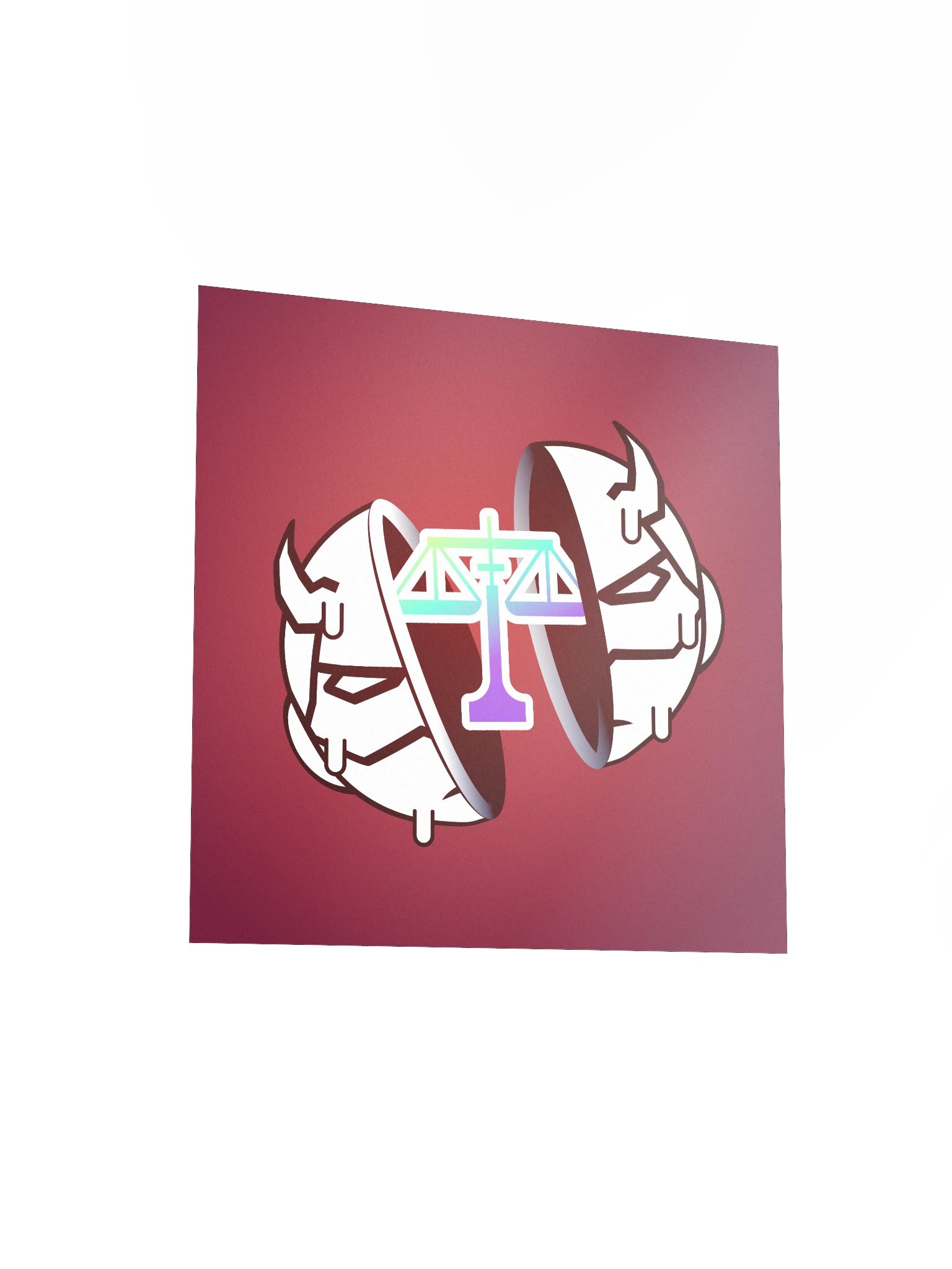 SPLIT HEAD BLIND JUSTICE PRINT product image (3)