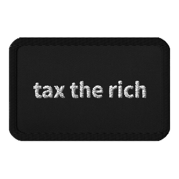 “Tax The Rich” Embroidered Patch product image (1)