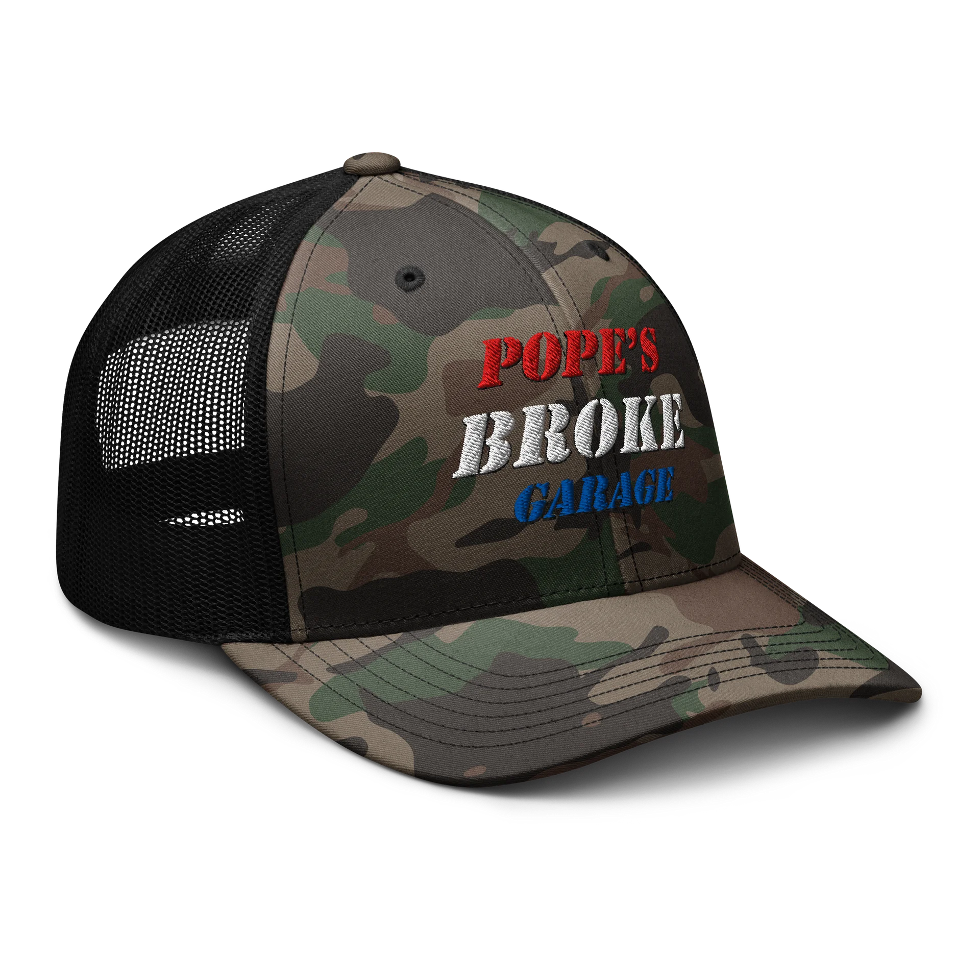 Pope’s Broke Garage Trucker Hat product image (6)