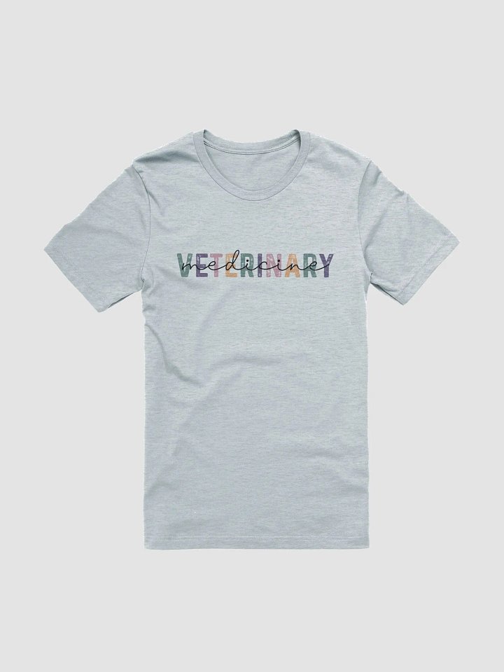 "Veterinary Medicine - Pastel Colors" t-shirt (Light background) product image (1)