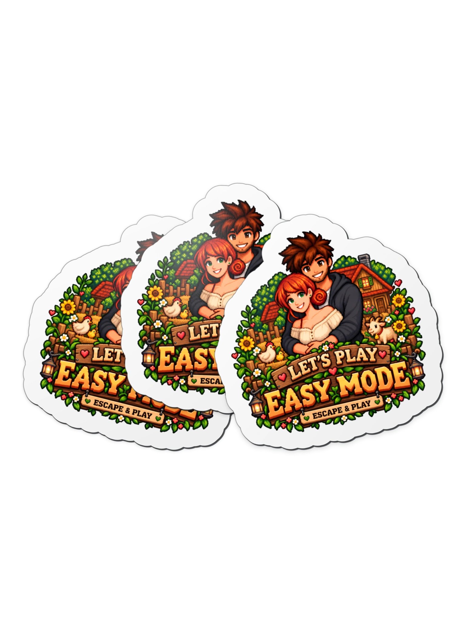 Cozy Farm Adventure Magnet – 4" × 4" product image (3)