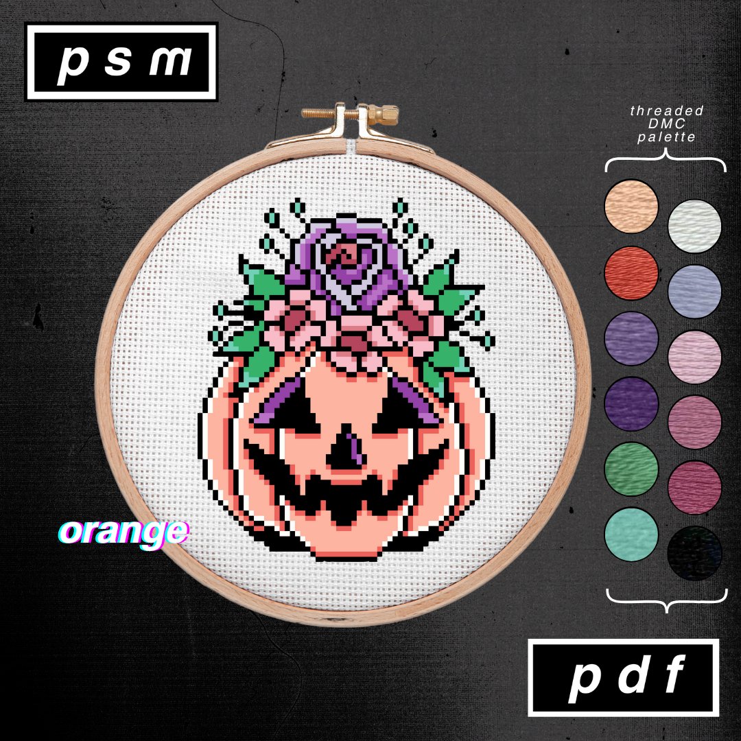 Vintage Pumpkin Bouquet Pattern Set product image (5)