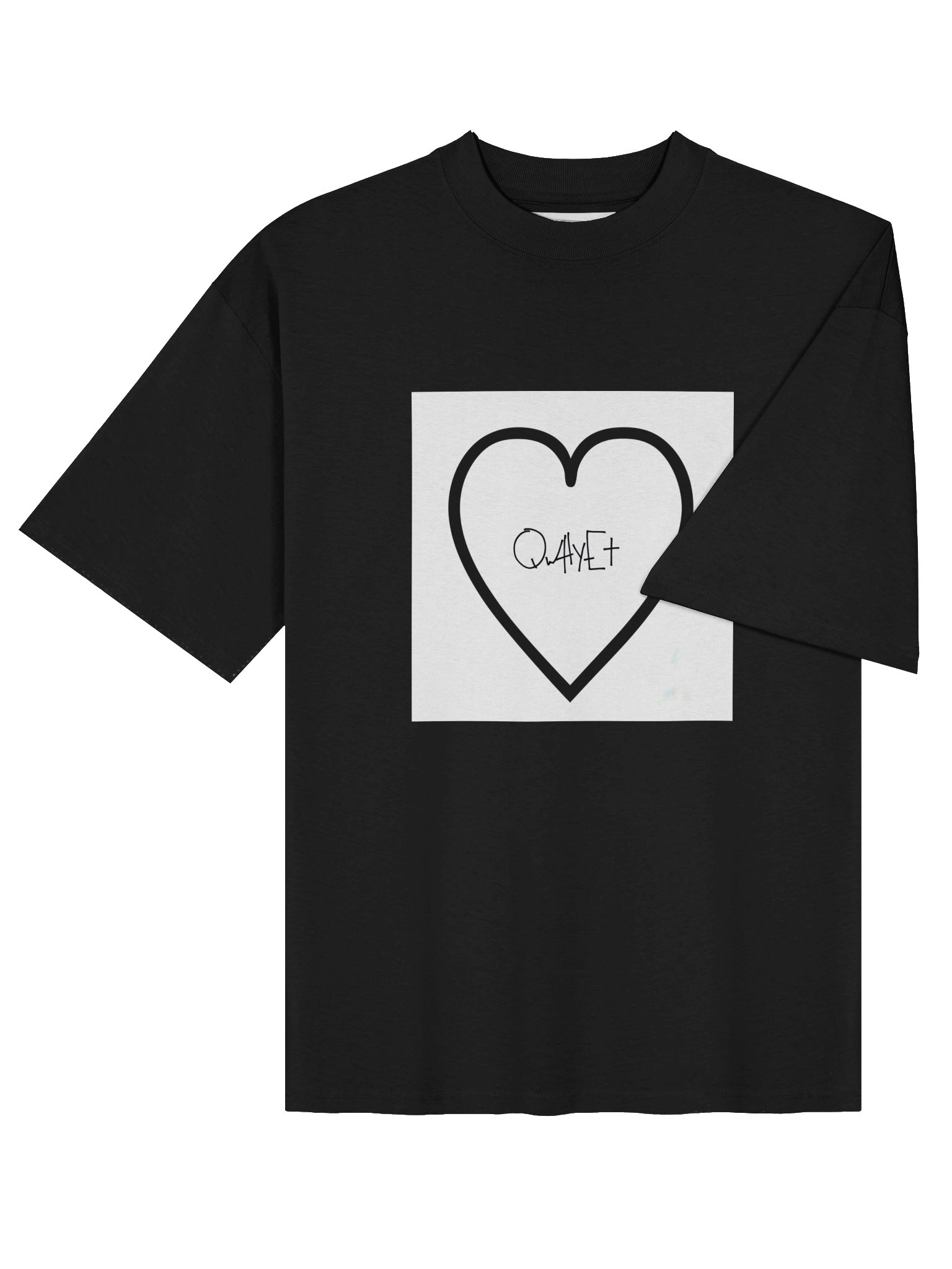 QWHYET HEART Oversized Tee product image (4)