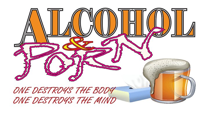 Alcohol & Porn - Large - Wallpaper product image (1)
