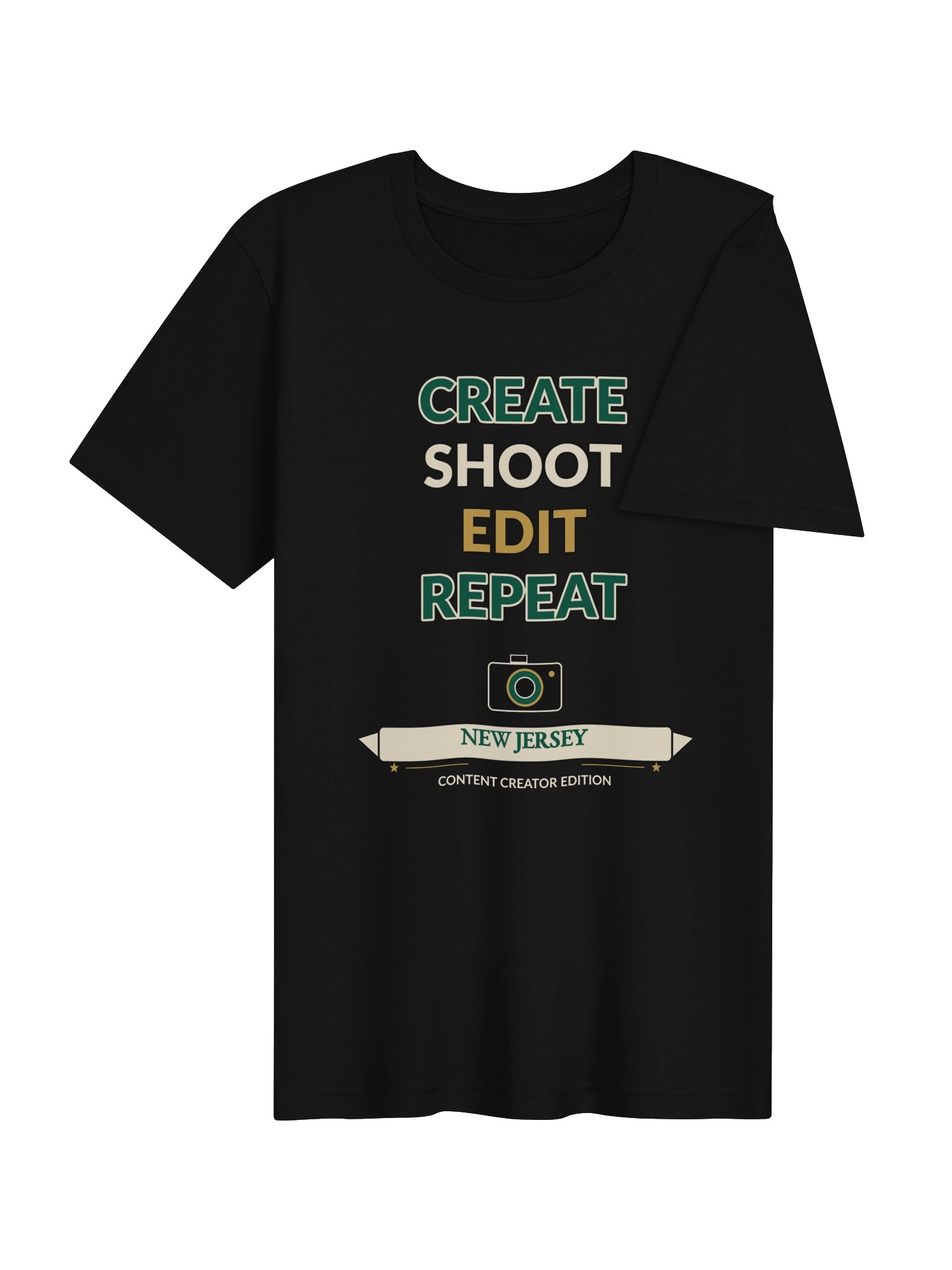 Create Shoot Edit Repeat New Jersey T-Shirt product image (5)