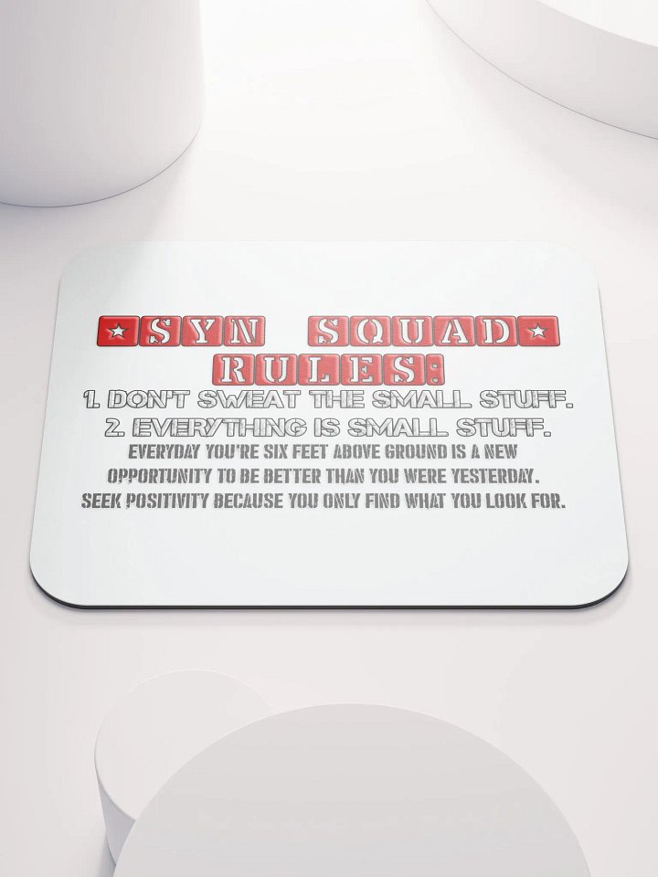 Synisisms Collection - 2 Rules Mouse Pad product image (1)
