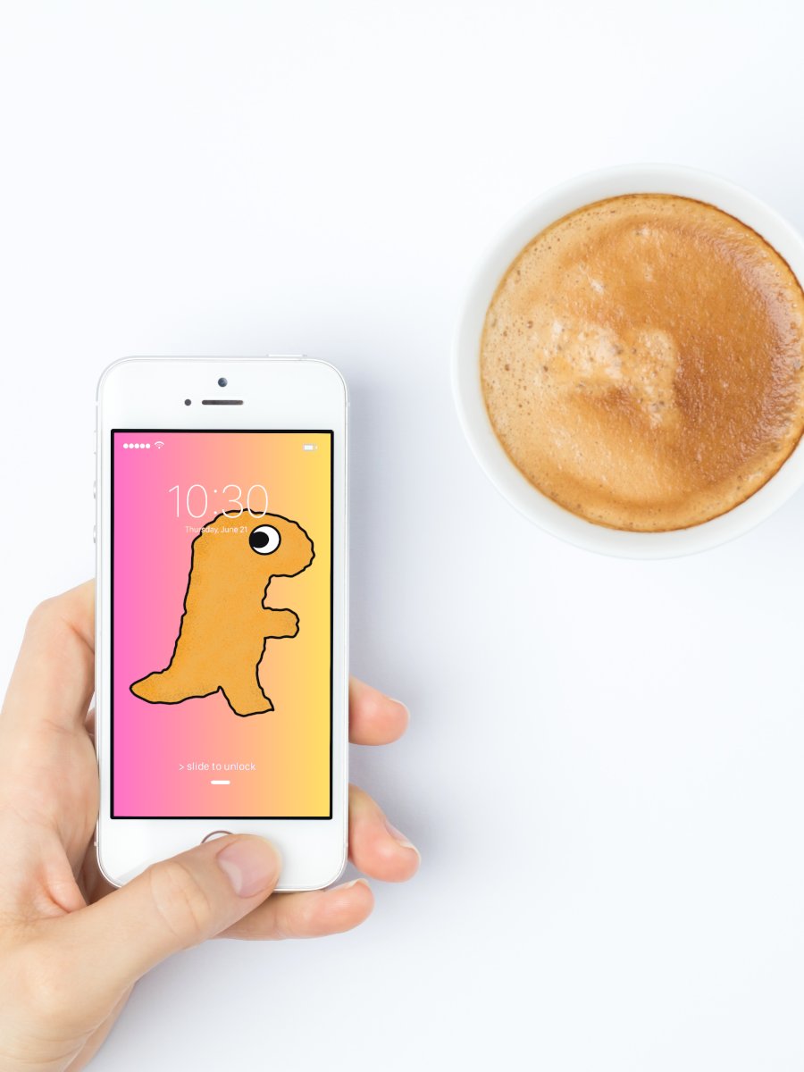 Dino Nuggies Phone Wallpaper Pack product image (5)