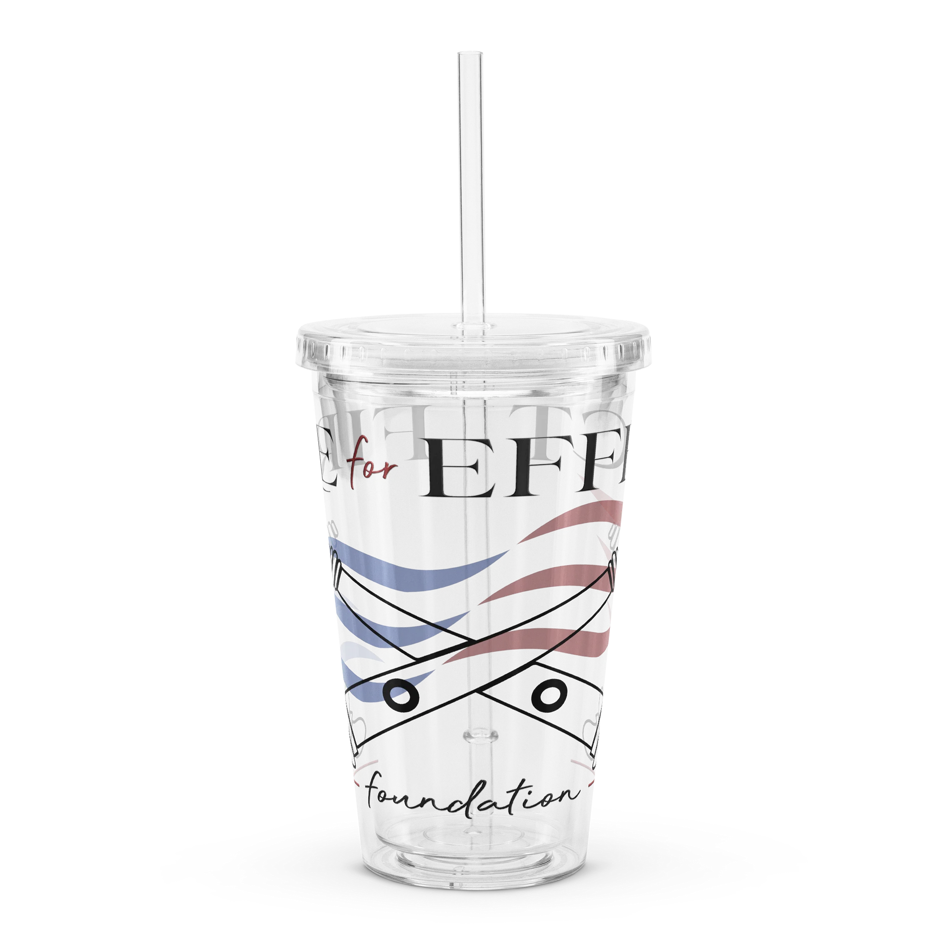 Double Wall Clear Plastic Tumbler (16 oz) product image (1)