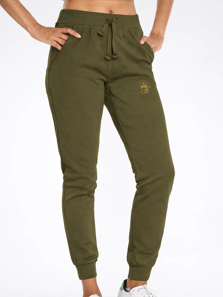 Crown-Her Set Apart Jogger — Military Green / Antique Gold product image (2)