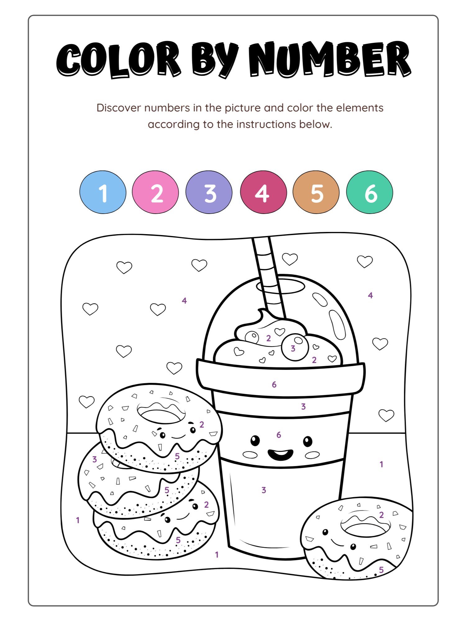 Let's Color By Number Workbook product image (2)