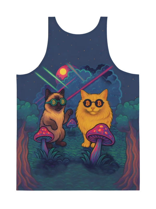 Purr-sychedelic ₿ Rave Tank product image (2)