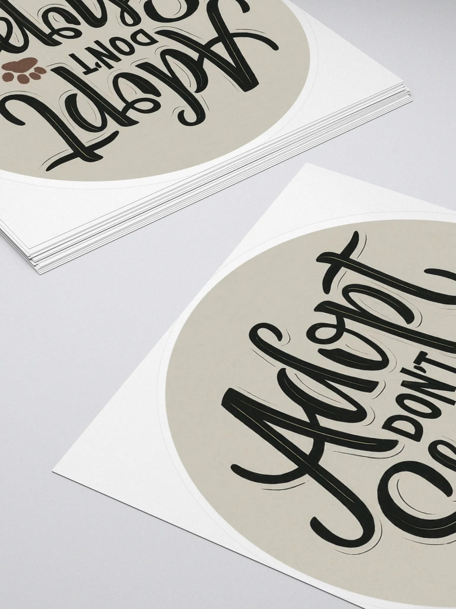 Adopt Don't Shop - Vintage Round Kiss Cut Stickers product image (4)