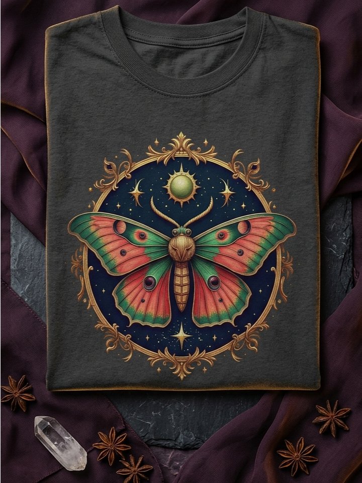 Mystical Moth with Celestial Sun and Stars Design product image (1)