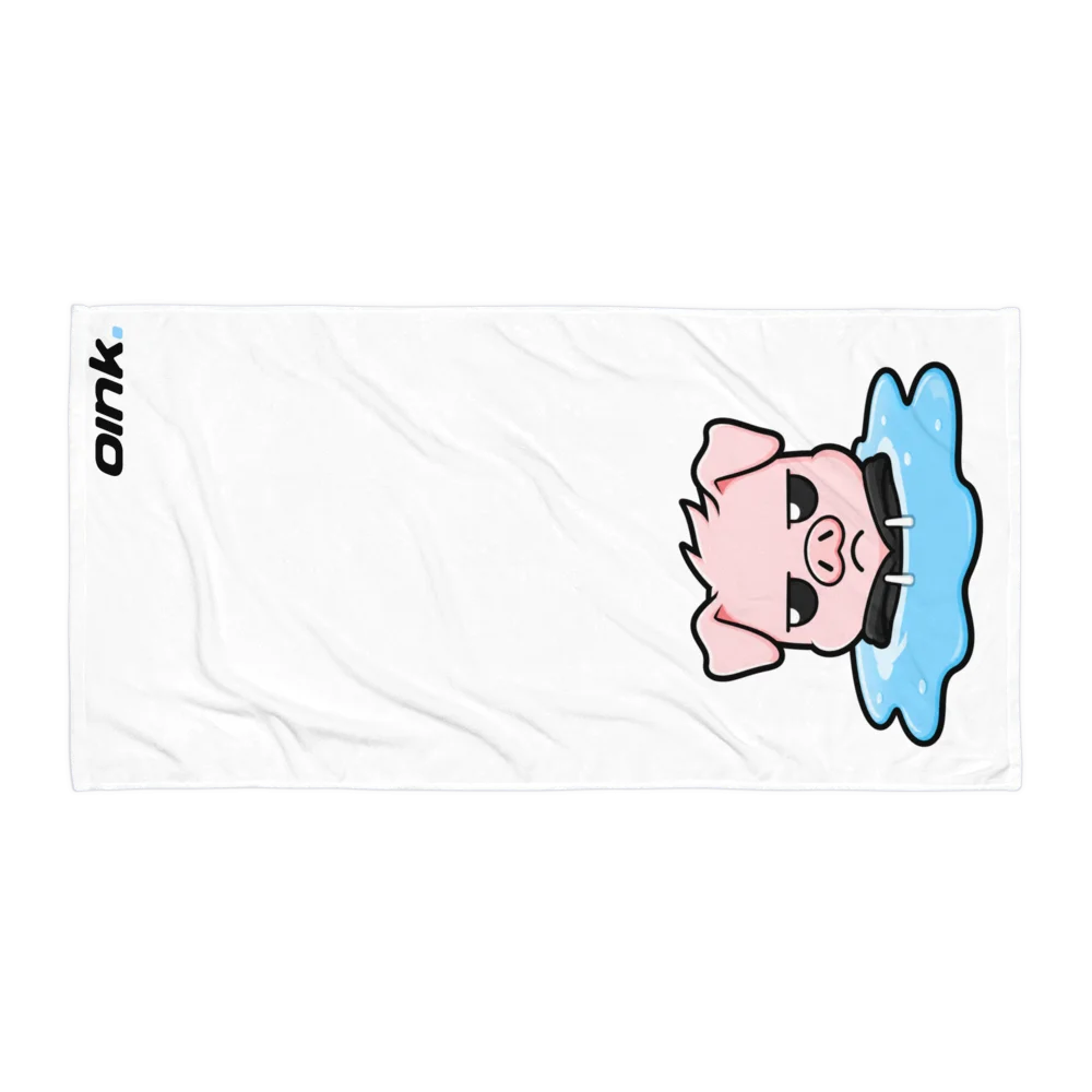 Poolside Pig Beach Towel - White product image (3)