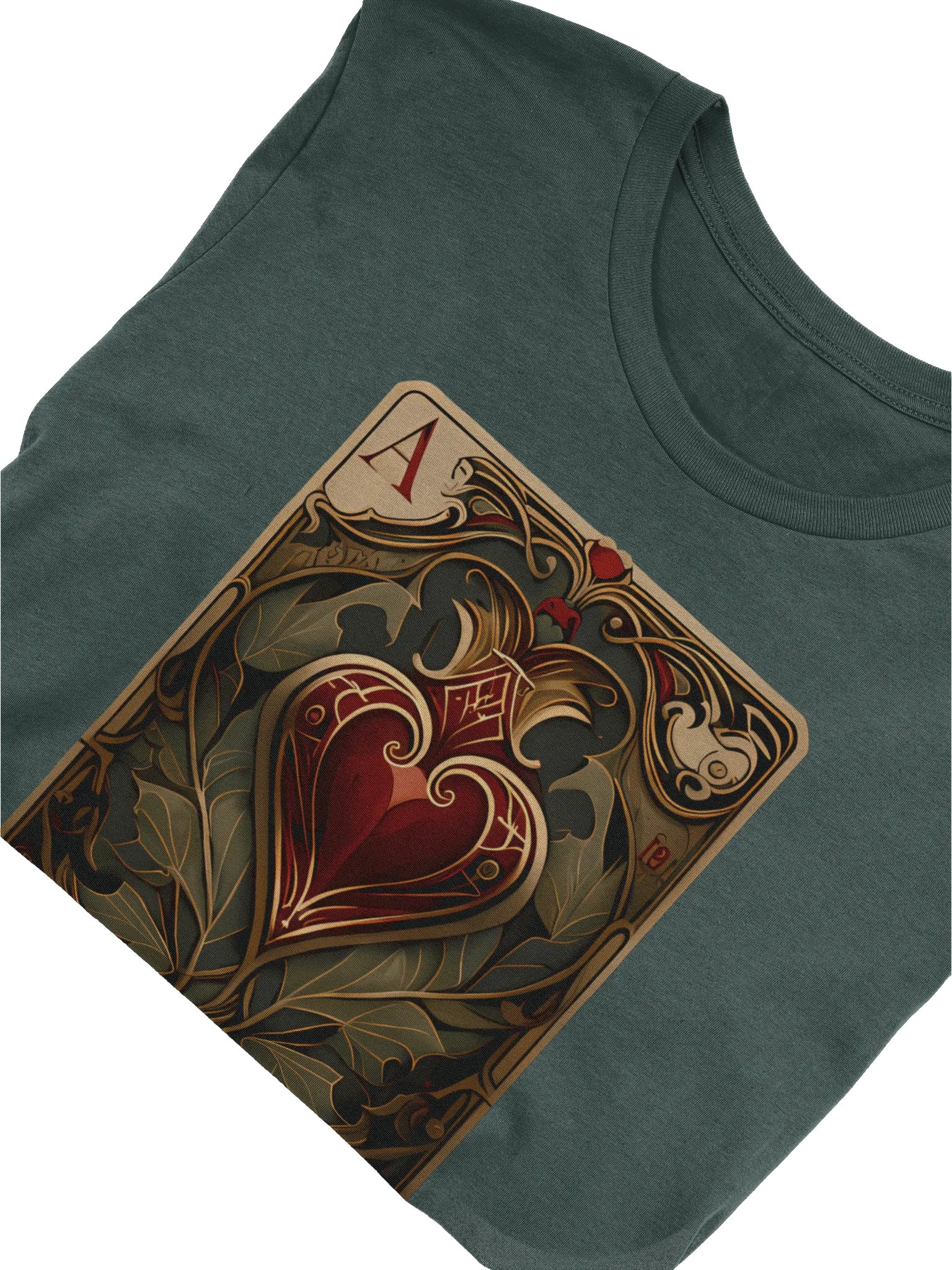 Ace of Hearts Vintage Playing Card T-Shirt product image (5)