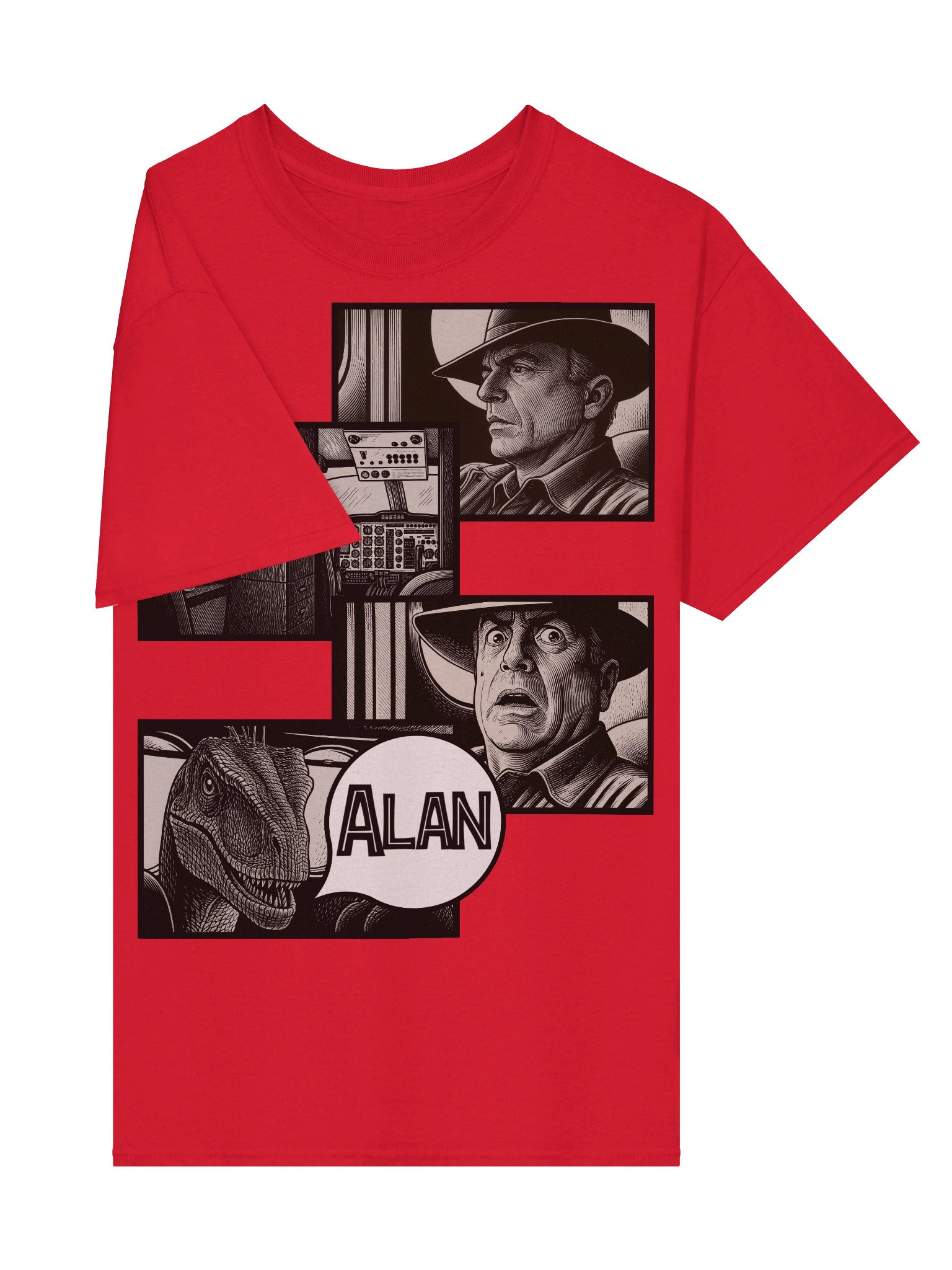 Jurassic Park III inspired Alan Scene T-Shirt product image (4)