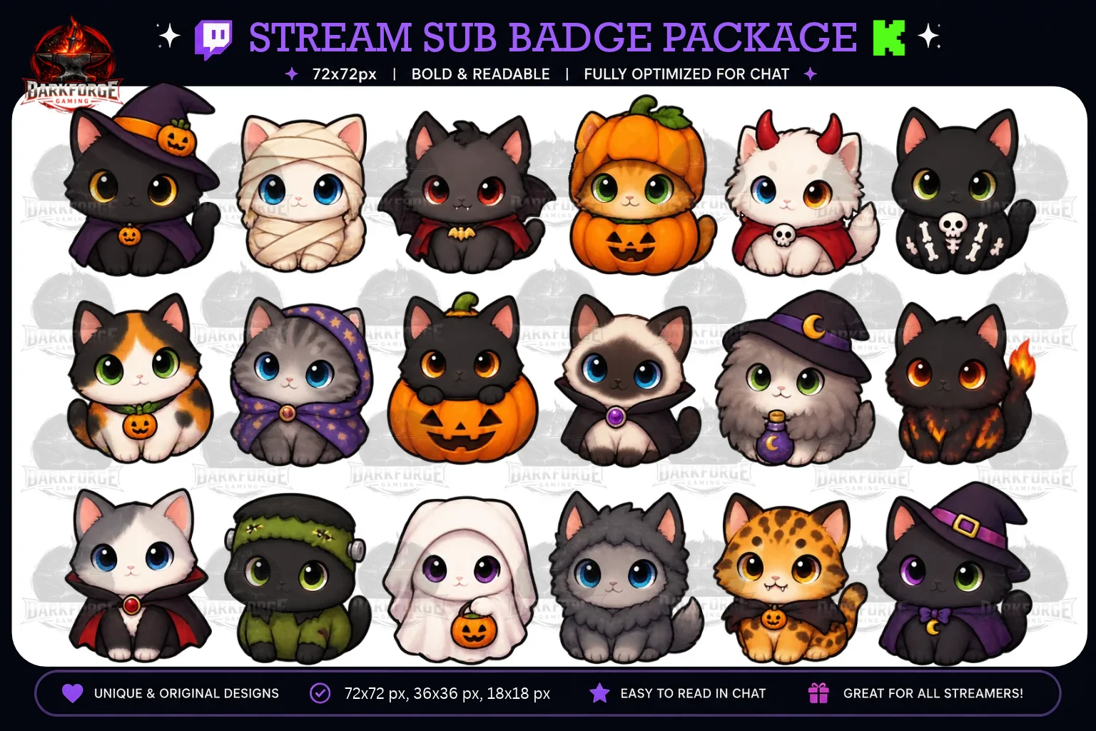 Hallo-Kitty Sub Badges product image (1)