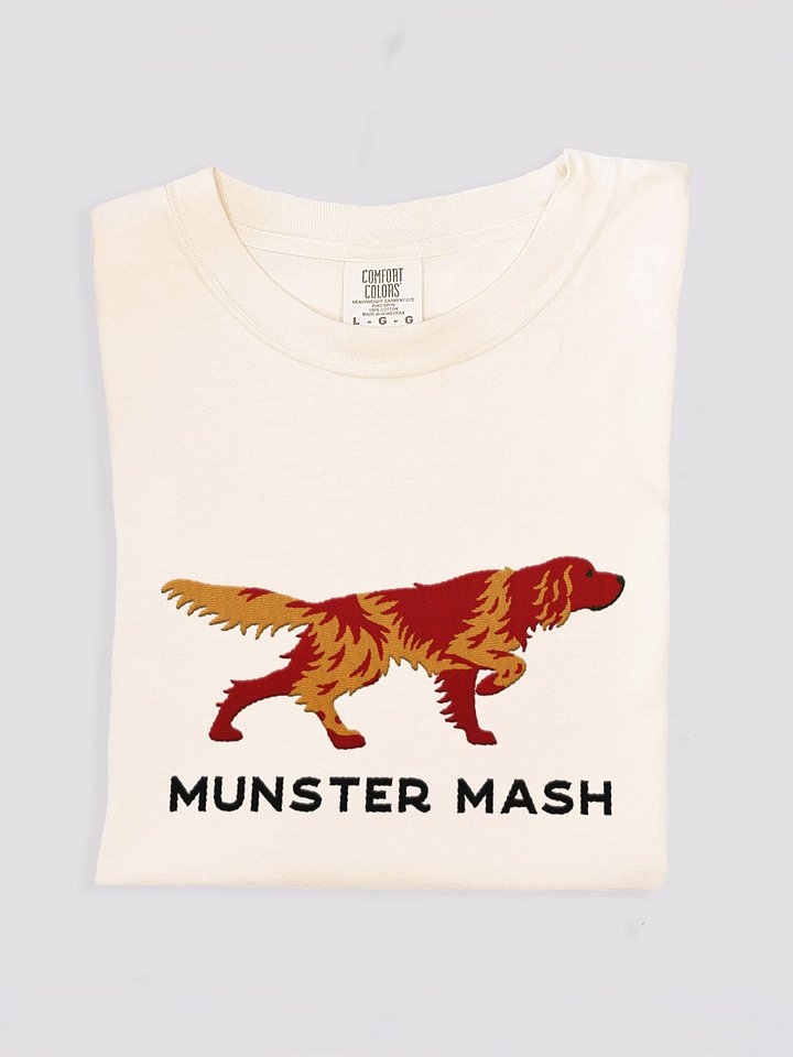 Munster Mash T-Shirt (Embroidered) of a Small Münsterländer(Liver Roan) product image (2)