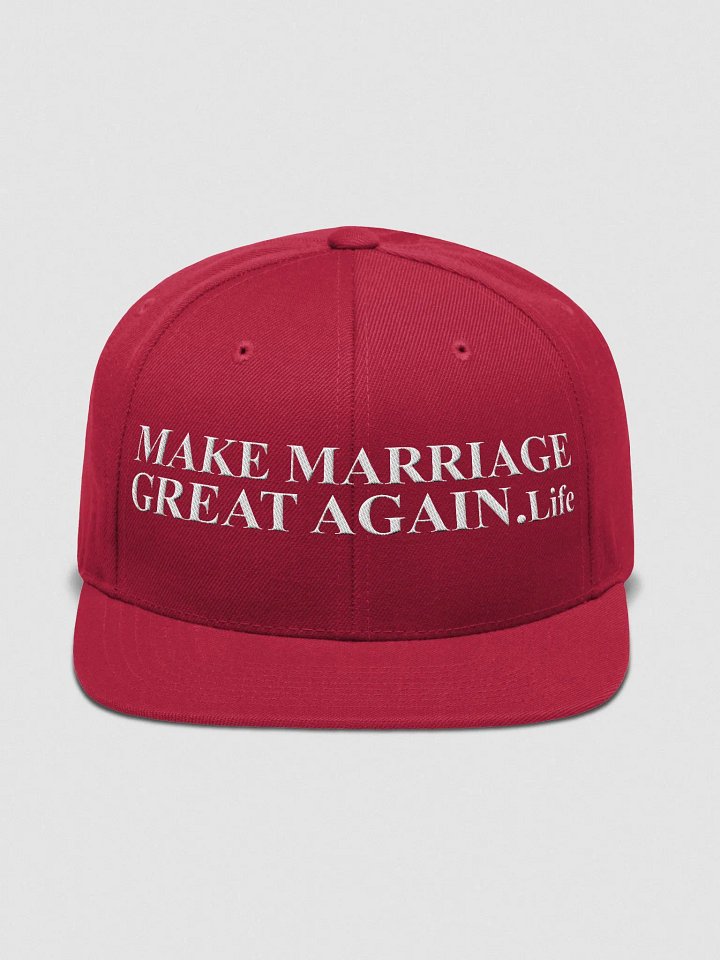 Hat: MAKE MARRIAGE GREAT AGAIN.Life Front and Back only product image (1)