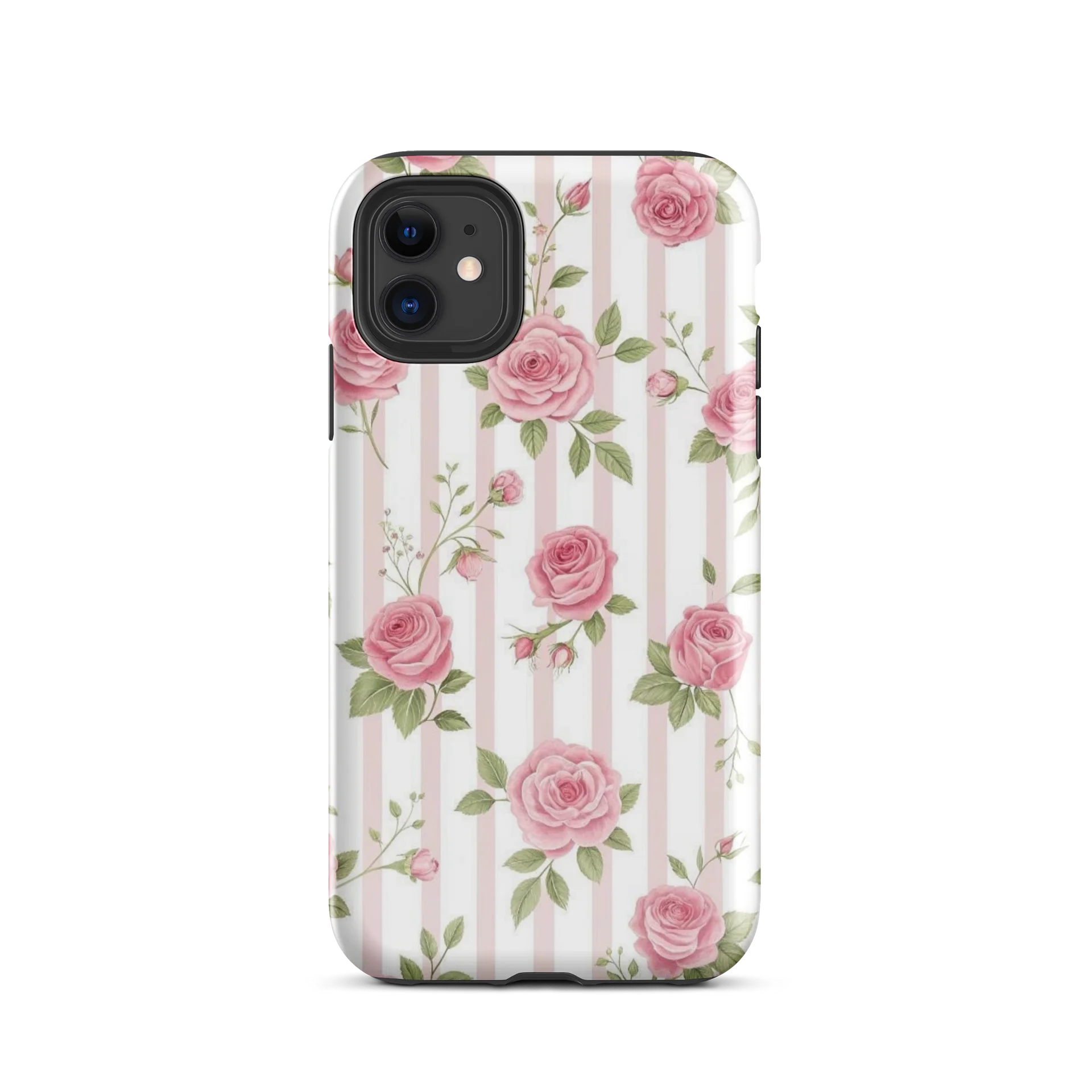 Pink Roses Stripe Tough iPhone Case product image (55)