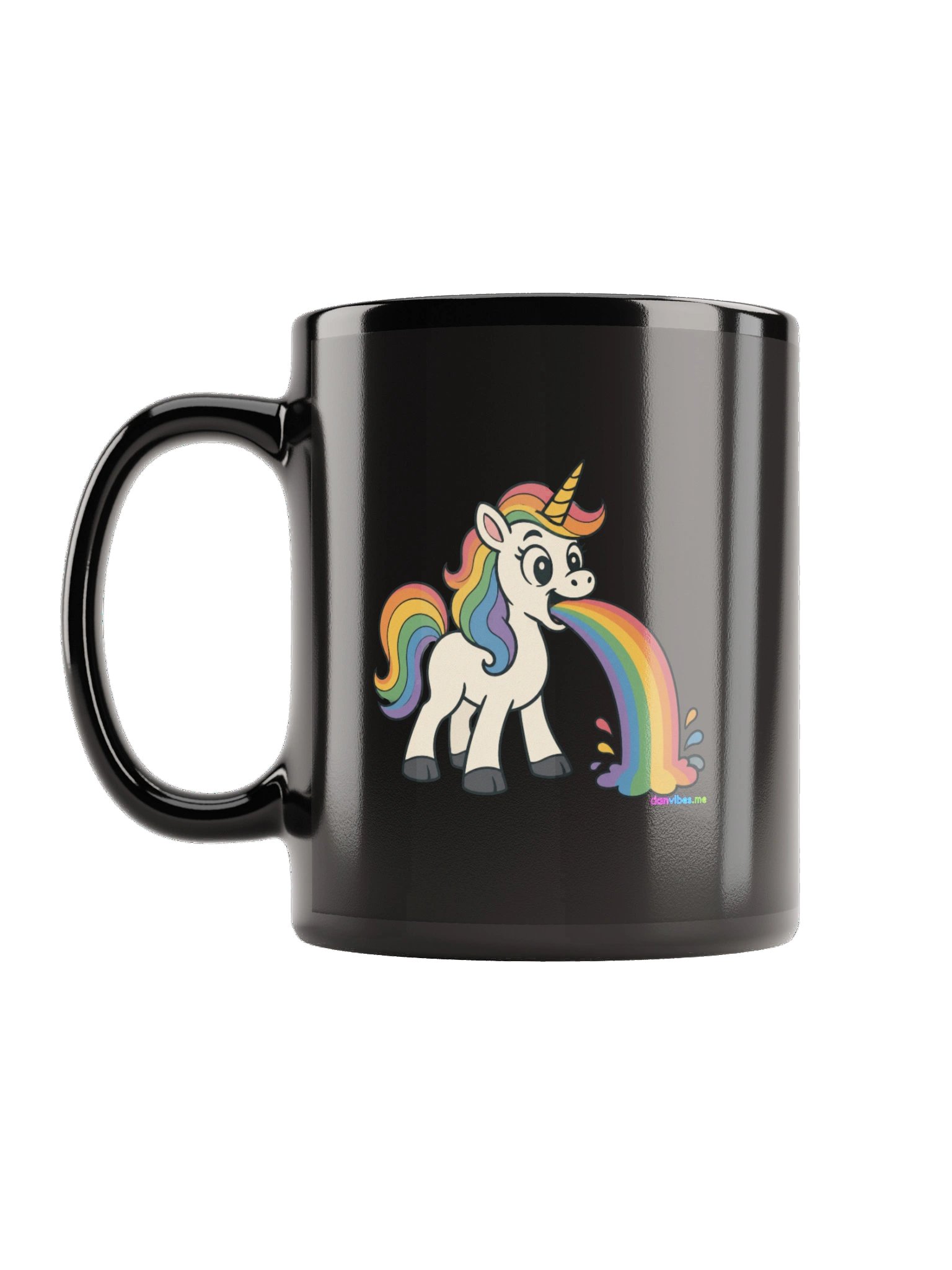 Puking Unicorn - Black Coffee Mug product image (1)