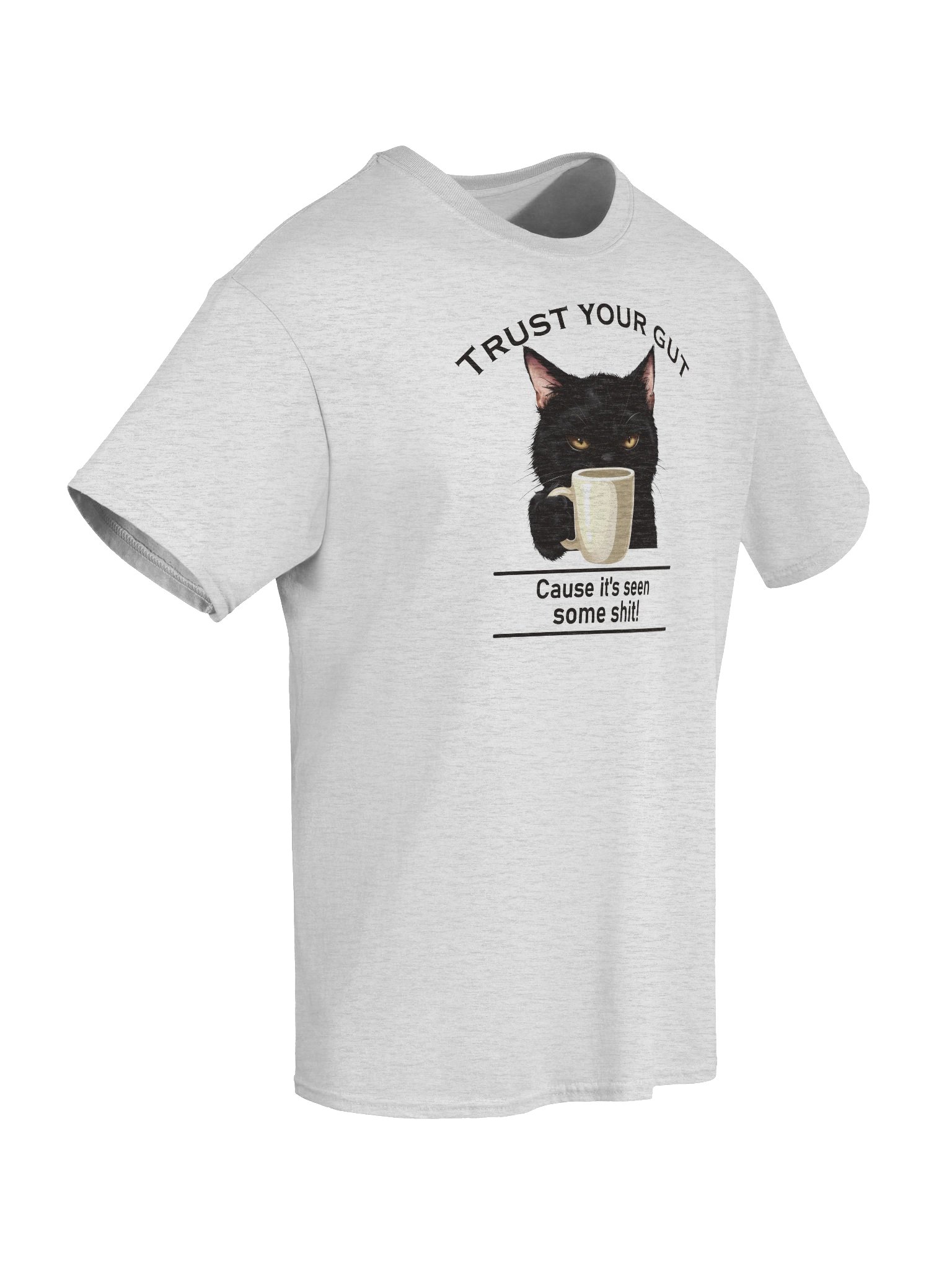Trust Your Gut Light Version Unisex Heavyweight Graphic T-Shirt product image (2)