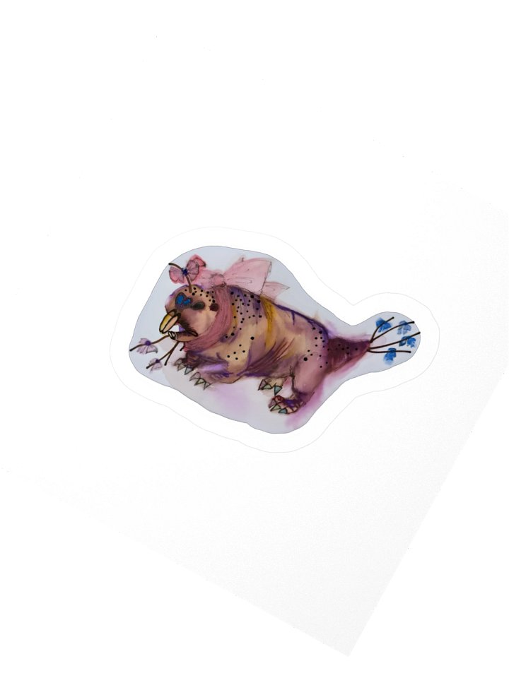 Pretty Mole Rat Kiss Cut Sticker product image (5)
