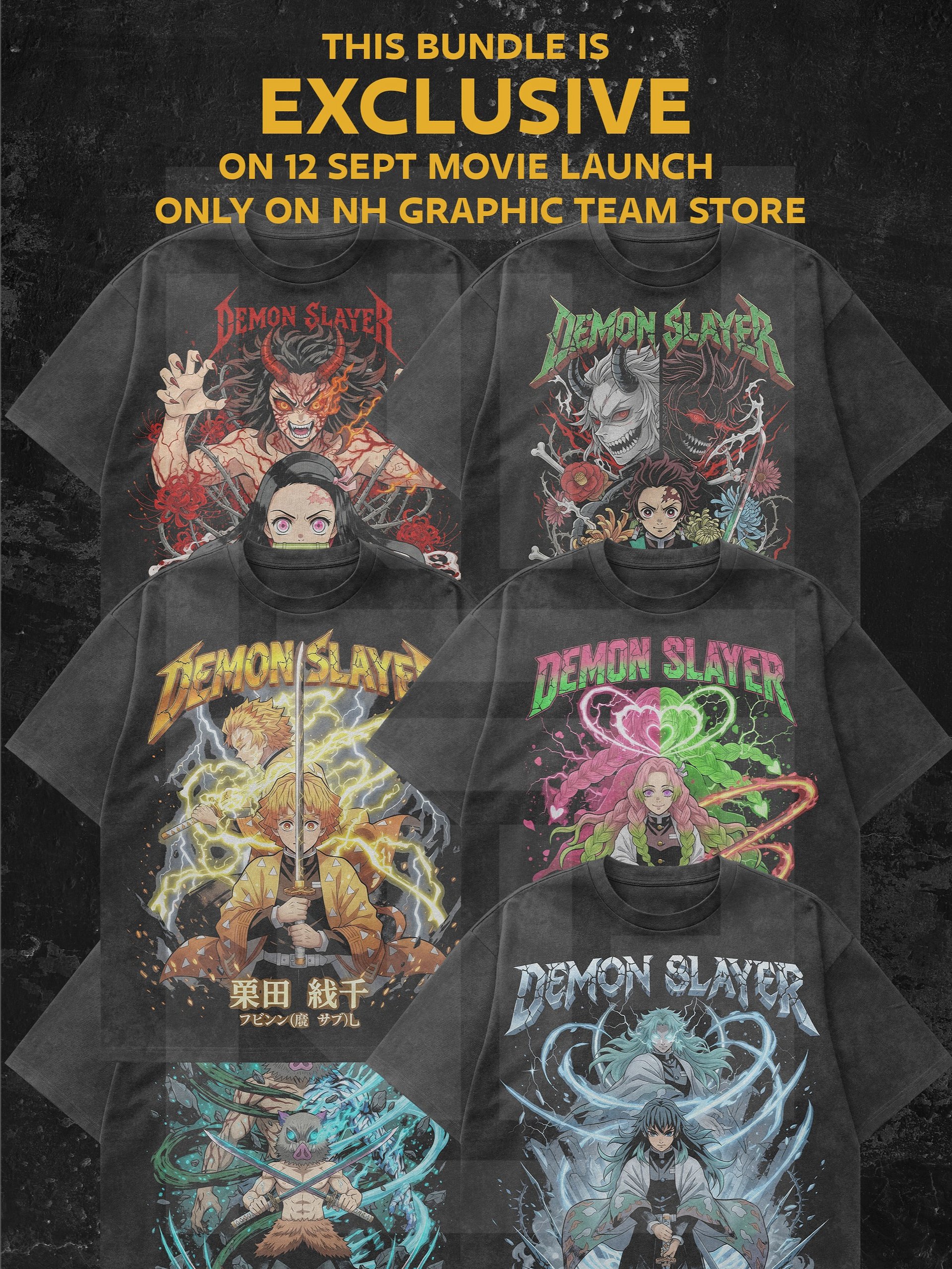 6-Piece Demon Slayer Apparel Graphic Collection product image (3)