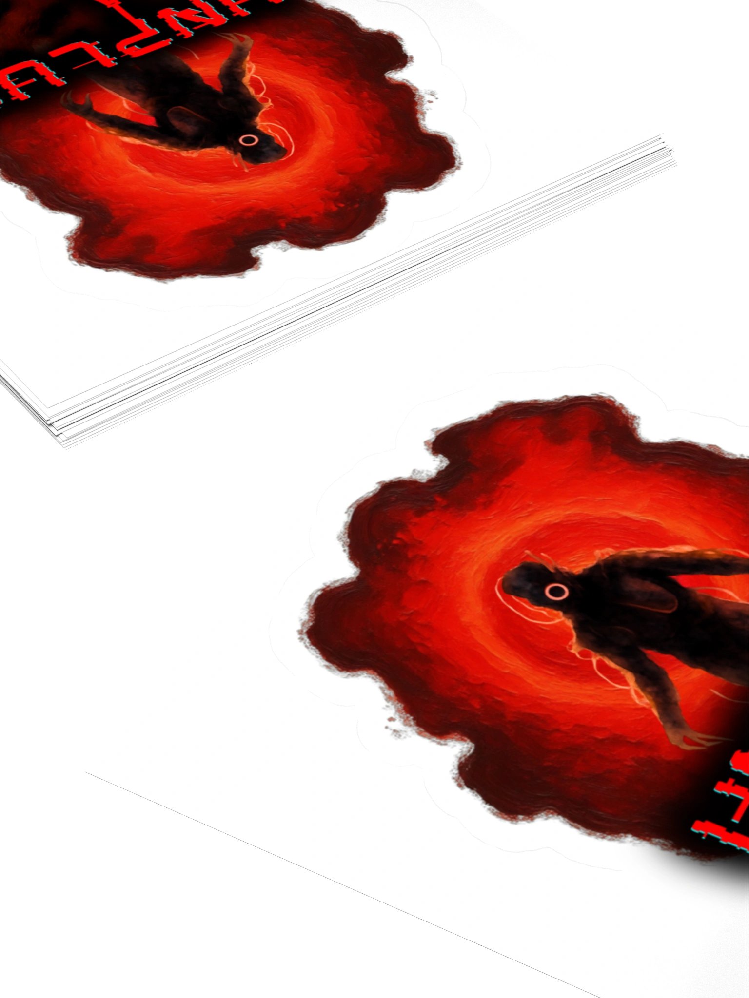 UNPLUG Orb Creature Silhouette Full size cut sticker product image (4)