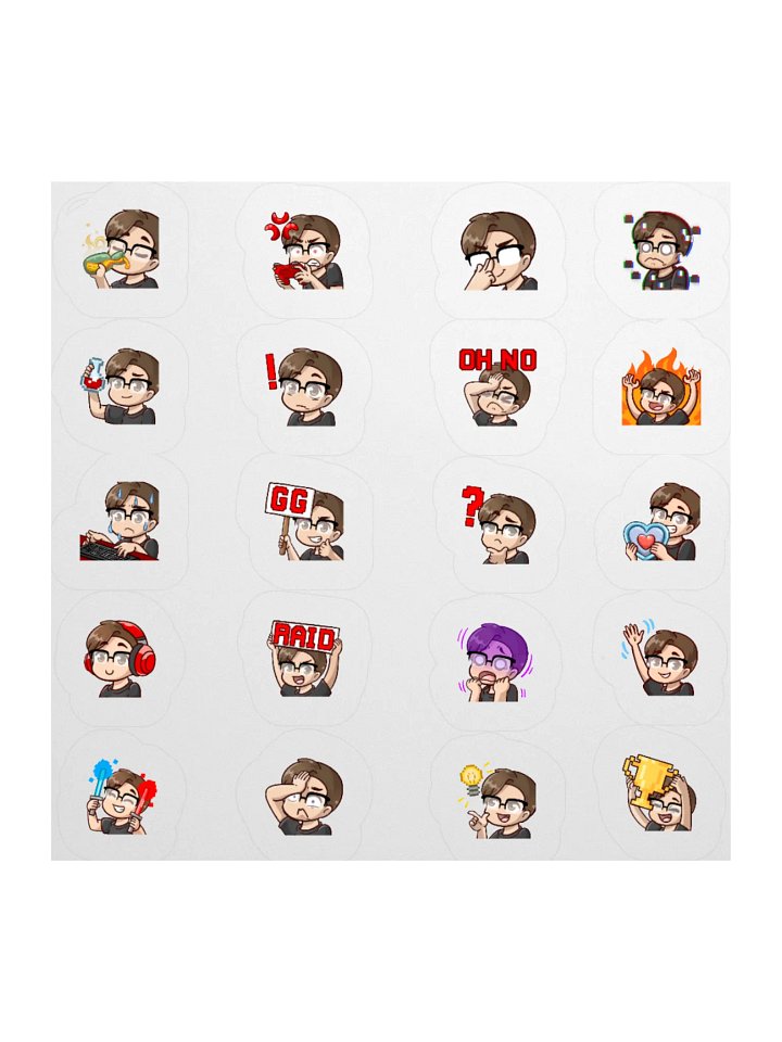 CrimsonStrife "EmotiStickers" Collection: Wave 1 product image (1)