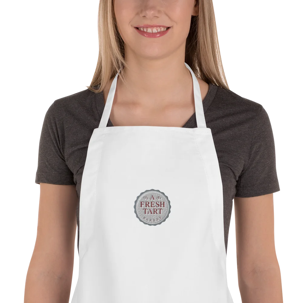 Fresh Tart Bakery Embroidered Cooking Apron – Bakery Cosplay Kitchen Apron product image (1)