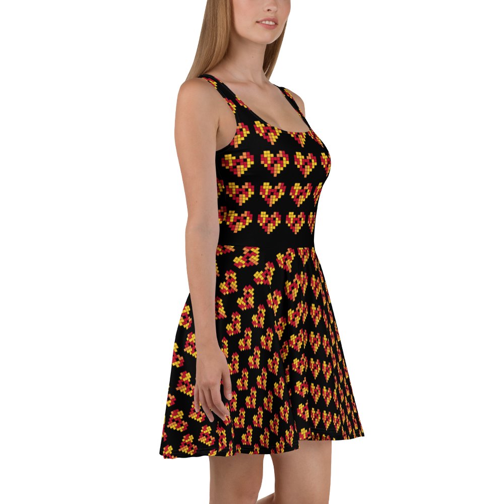 Pixel Art Hearts Dress 8-Bit Retro product image (5)