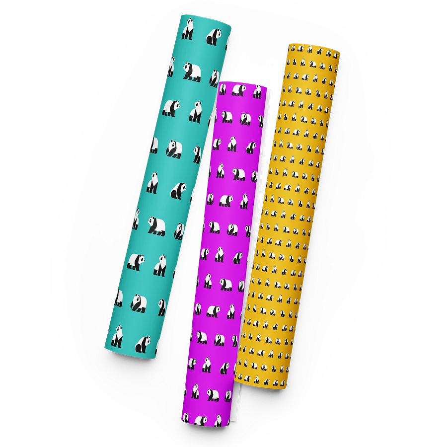 Panda Wrapping Paper Image 1