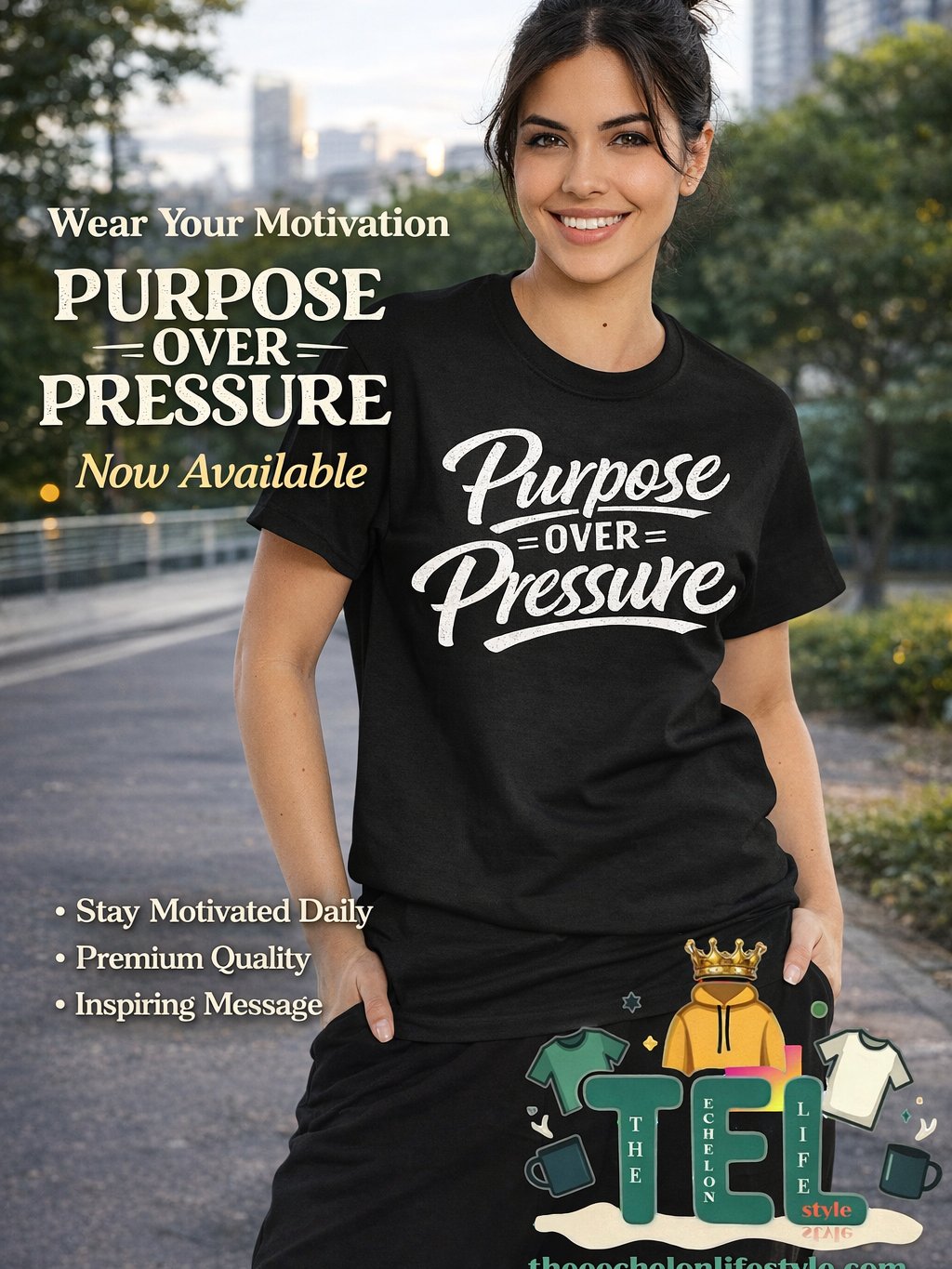 Purpose Over Pressure - Mindset Tee product image (1)