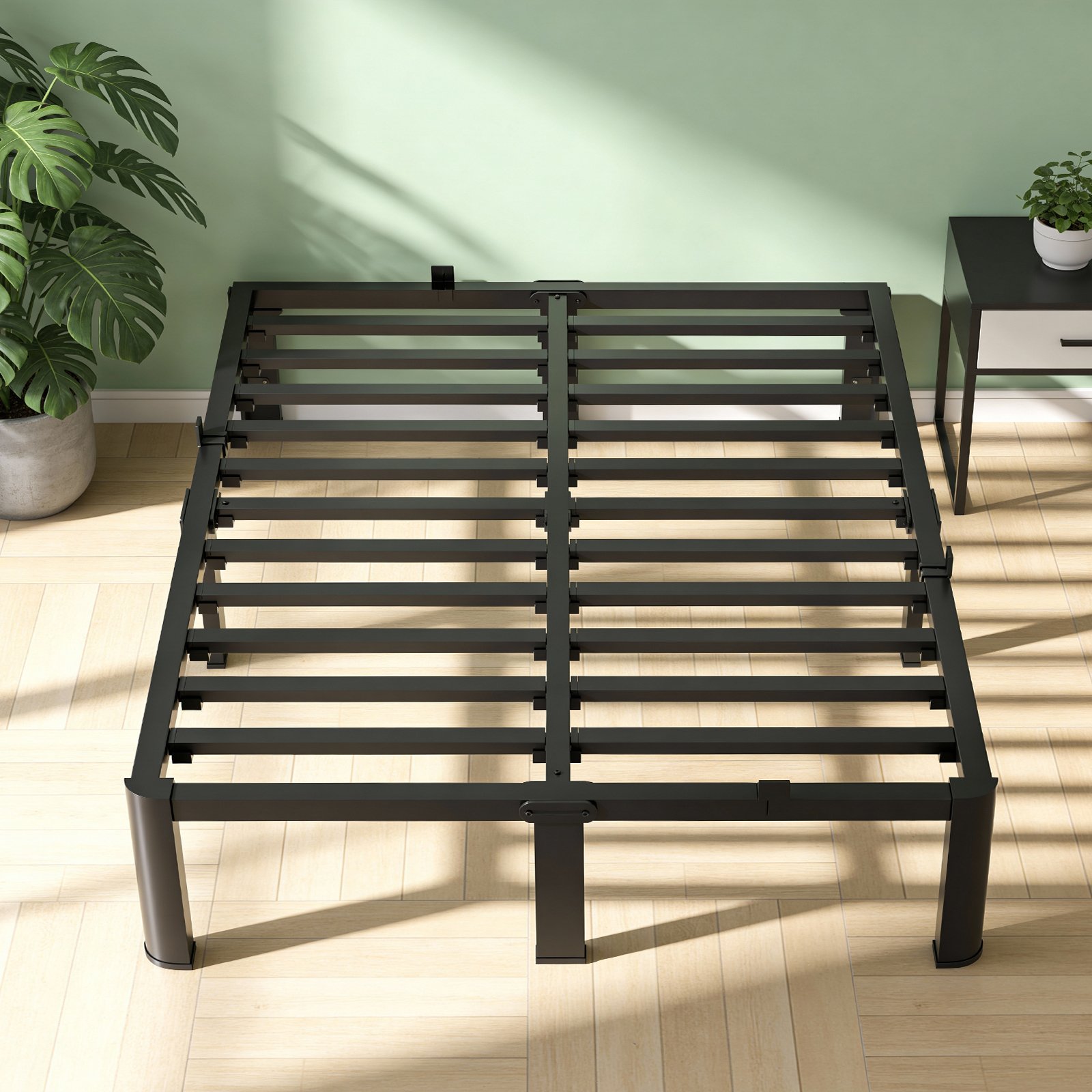 Queen Bed Frame, 14 Inch Metal Platform Bed Frame Queen Size with Storage Space Under Bed, Heavy Duty Steel Slat Support, Easy Assembly, No Box Spring Needed product image (1)