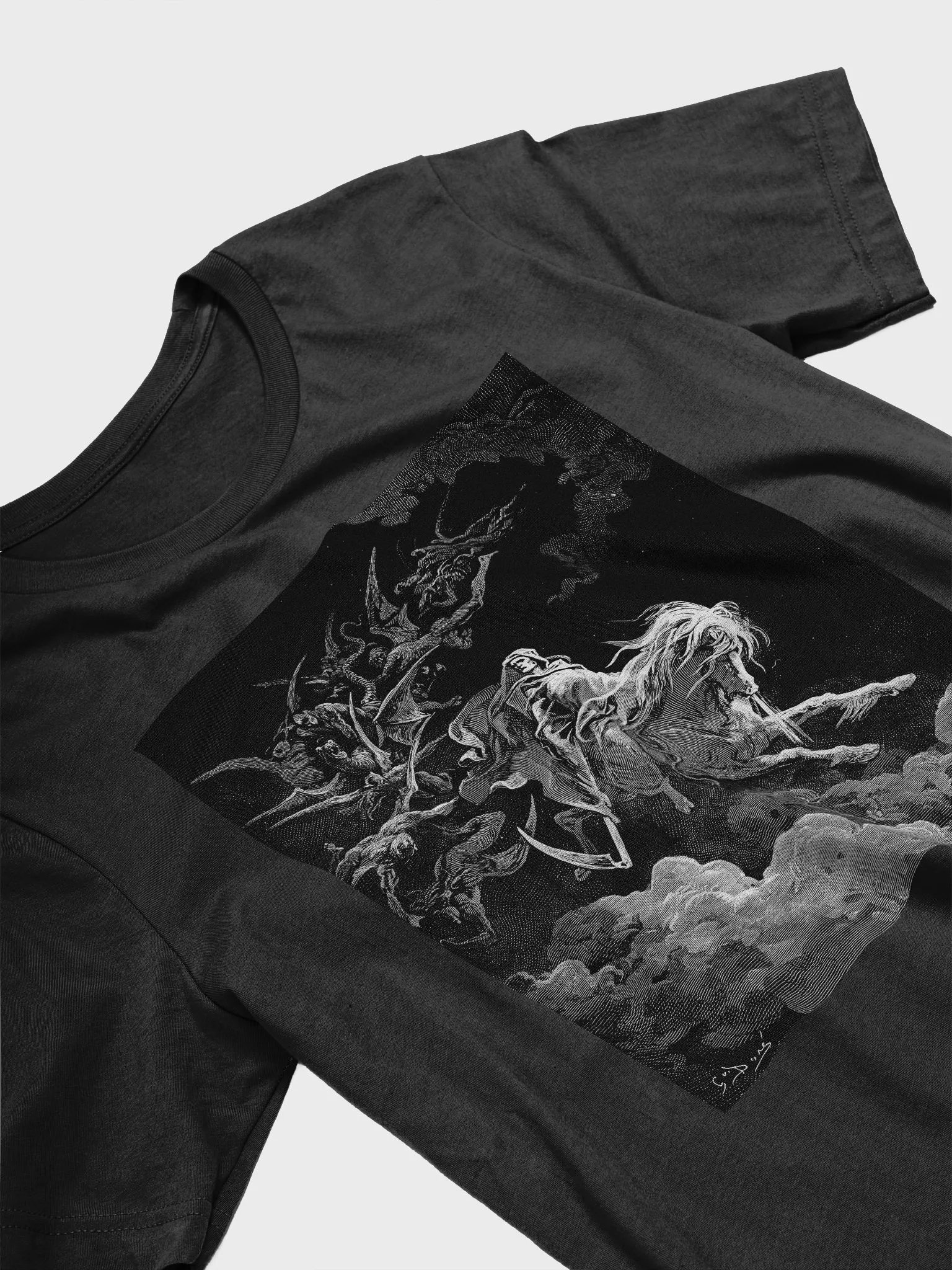 The Vision of Death Gustave Dore Bible Illustration Unisex T-Shirt product image (3)