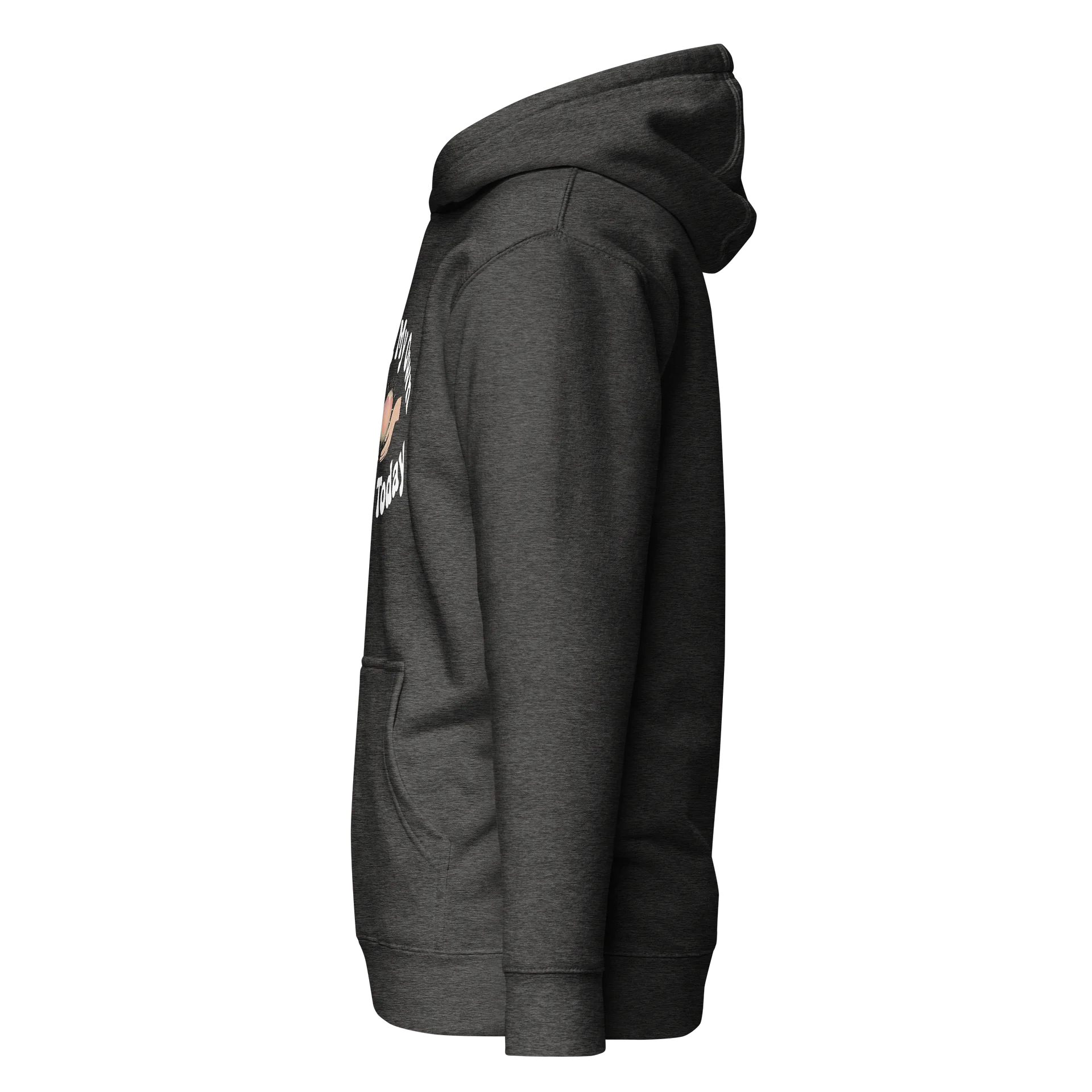 “I Met My Own Needs Today” Charcoal Heather Hoodie product image (4)